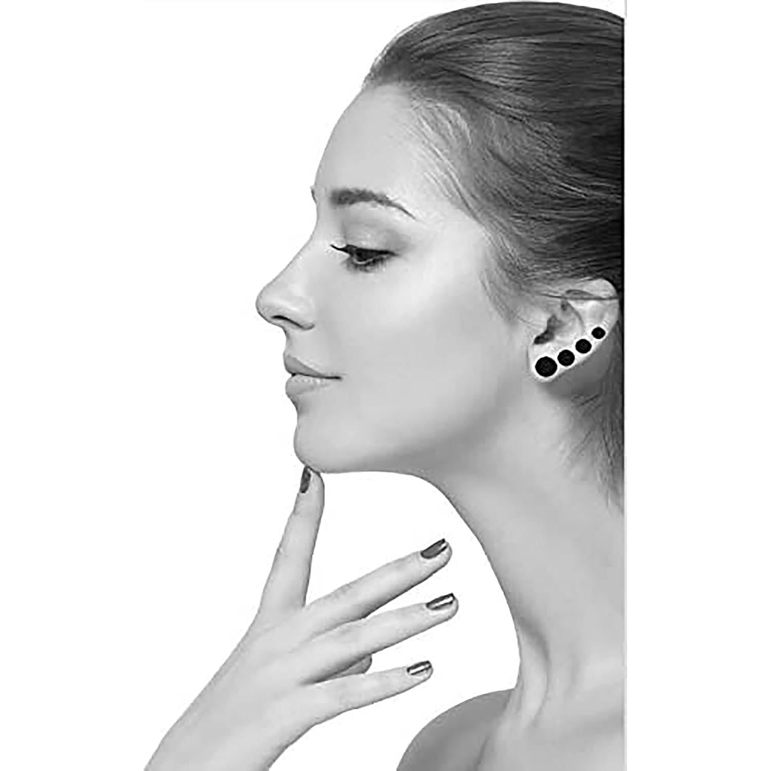 Pendientes Magnéticos Falsos YZstyle Acero Inoxidable Negro 12mm