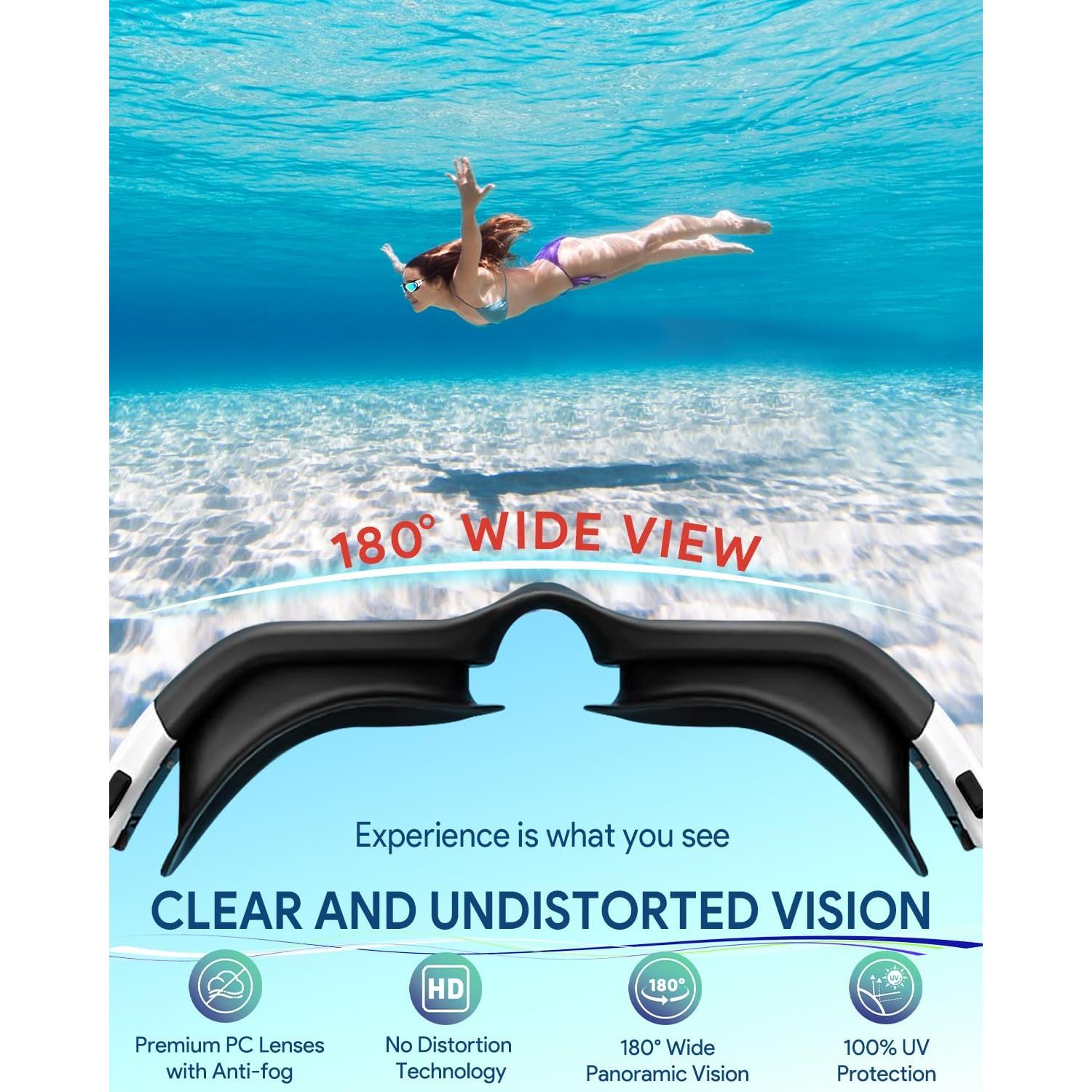 Gafas de natación Otionus polarizadas HD para adultos