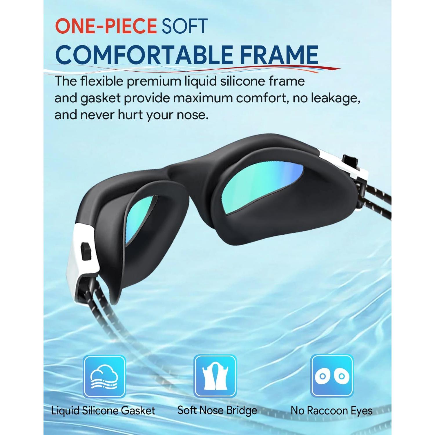 Gafas de natación Otionus polarizadas HD para adultos