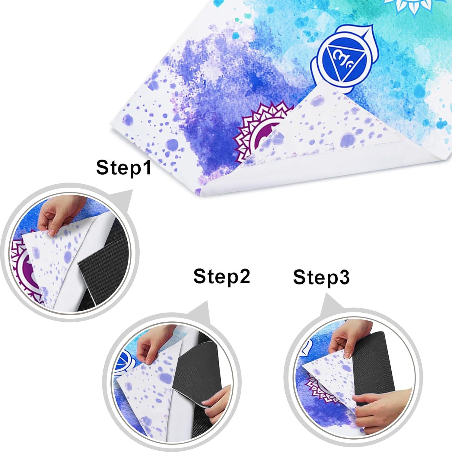 Toalla de Yoga BagYG 183x66cm Microfibra Antideslizante 7 Chakra