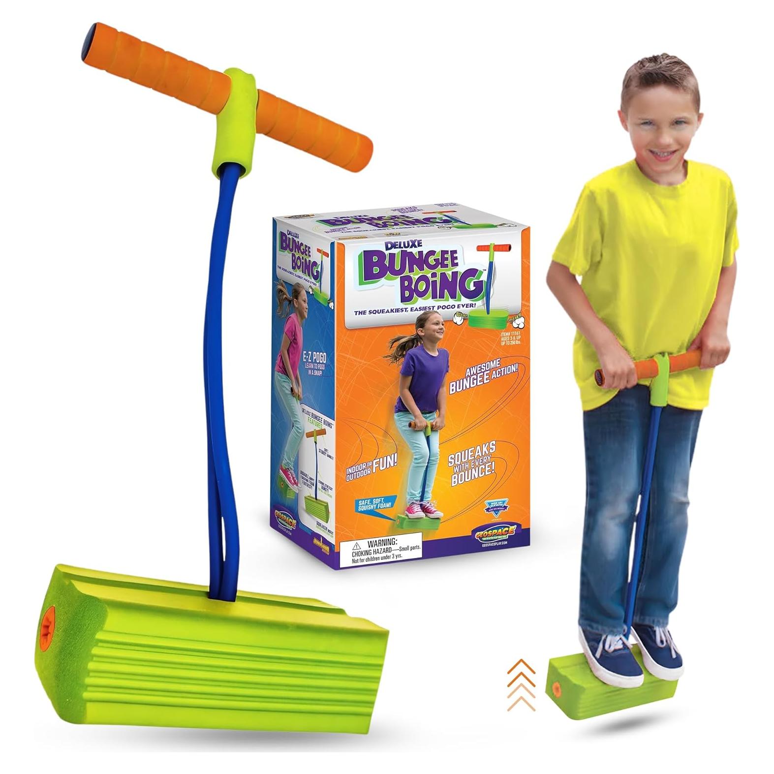 Pogo Stick Geospace Bungee Boing Deluxe para Niños 3+ Años