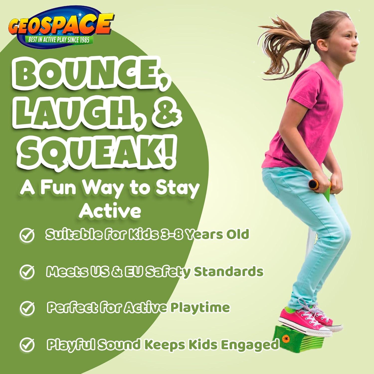 Pogo Stick Geospace Bungee Boing Deluxe para Niños 3+ Años