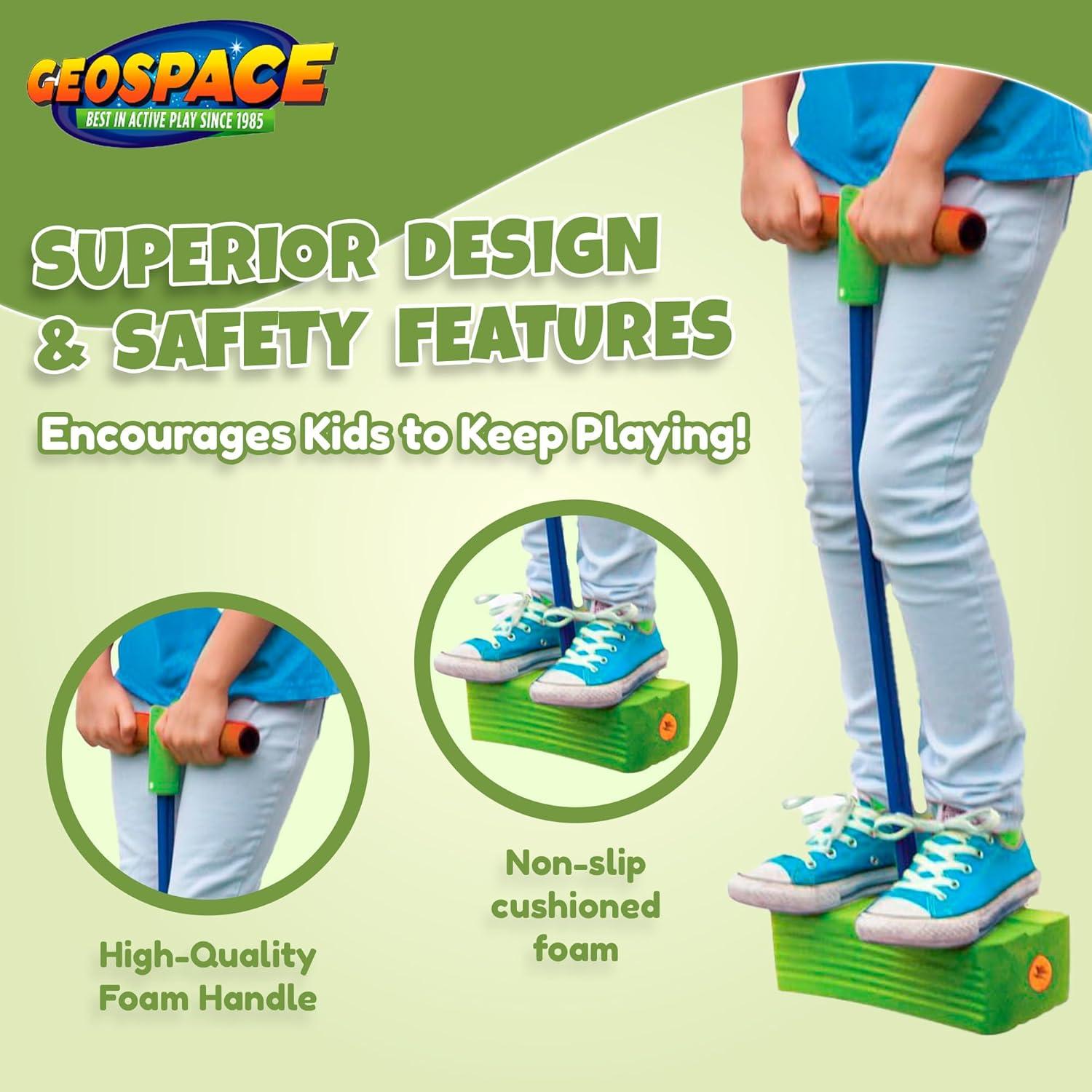 Pogo Stick Geospace Bungee Boing Deluxe para Niños 3+ Años