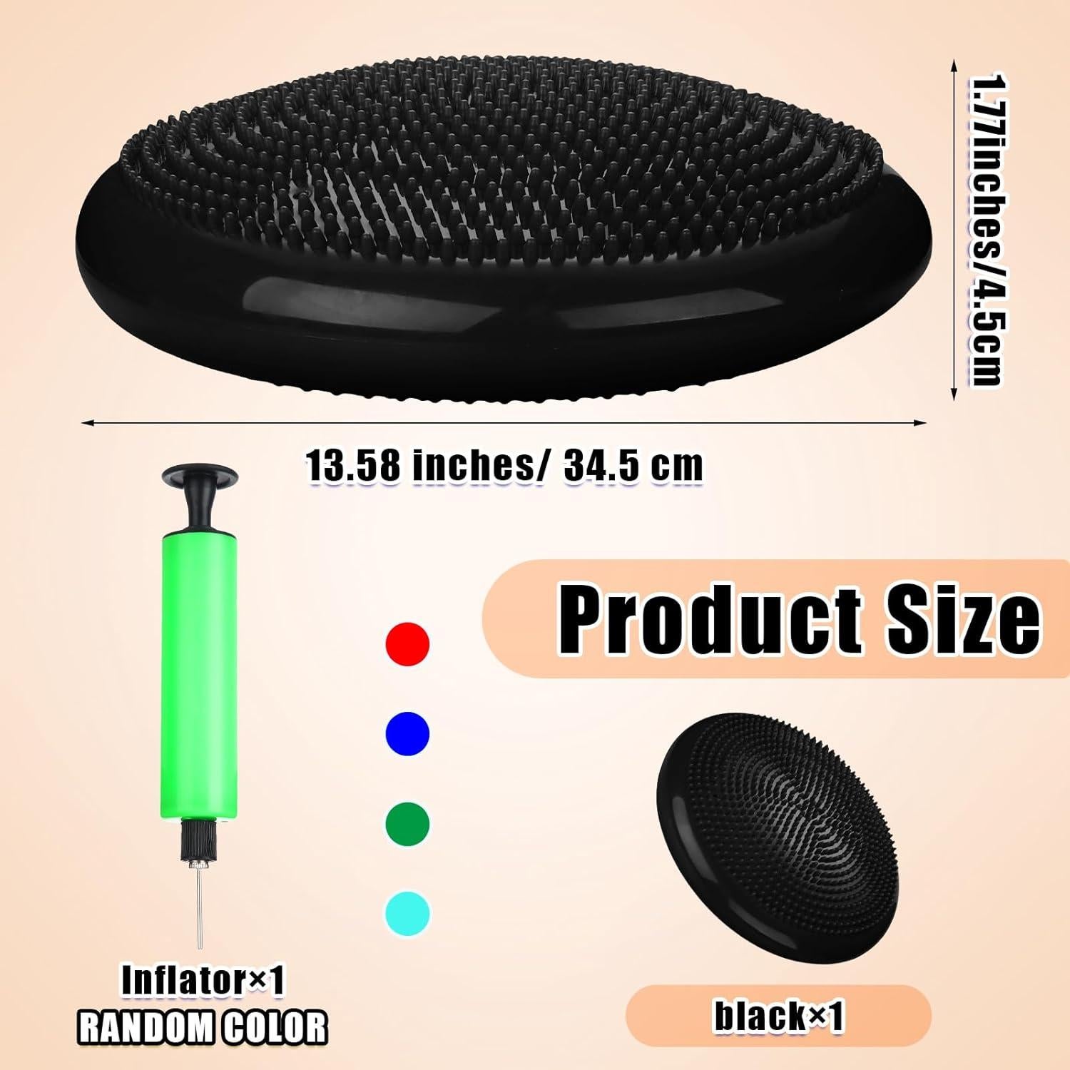 Cojín Inestable Silipull con Bomba Inflación 36.4x32.9cm