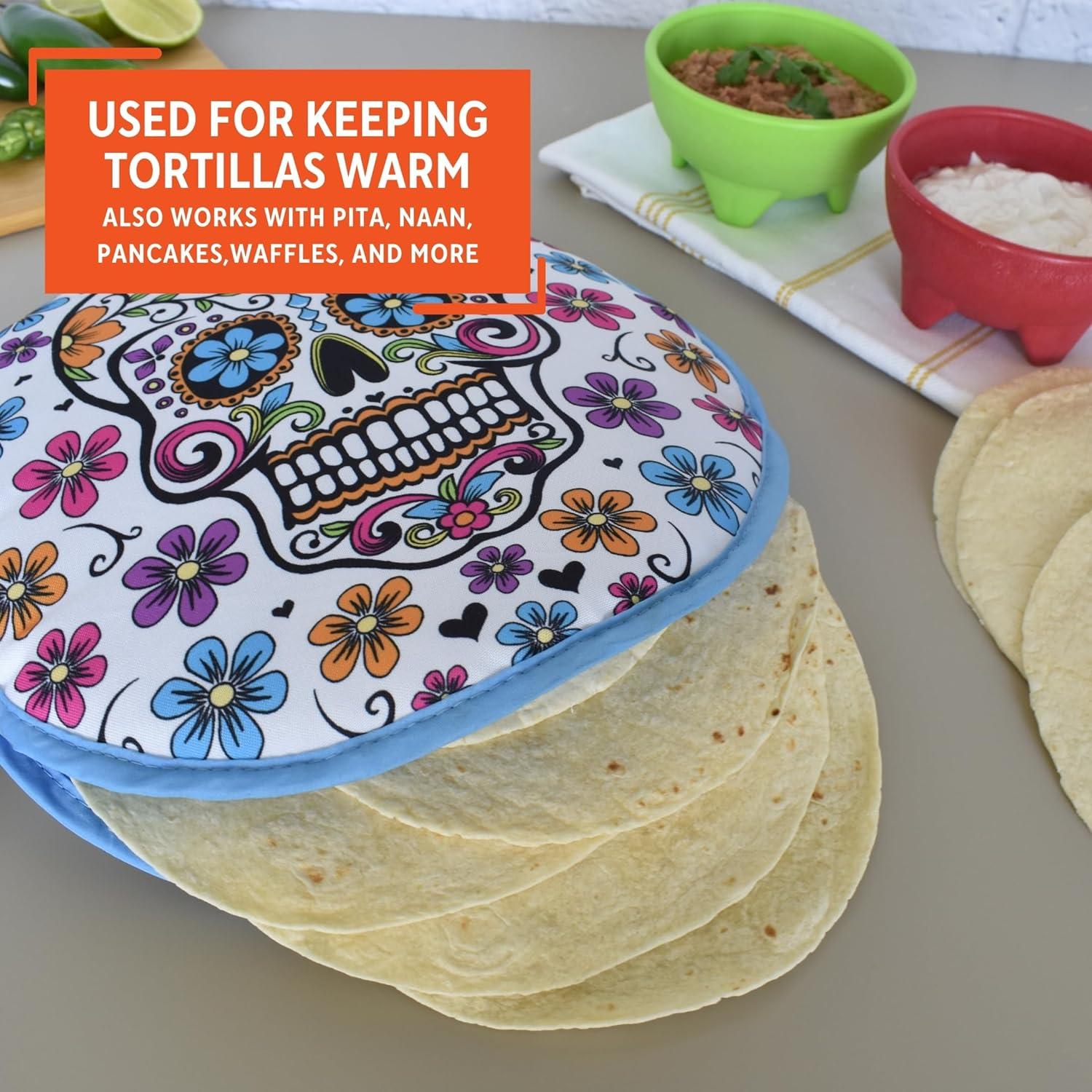 Calentador de Tortillas IMUSA 30.5 cm Diseño Calavera