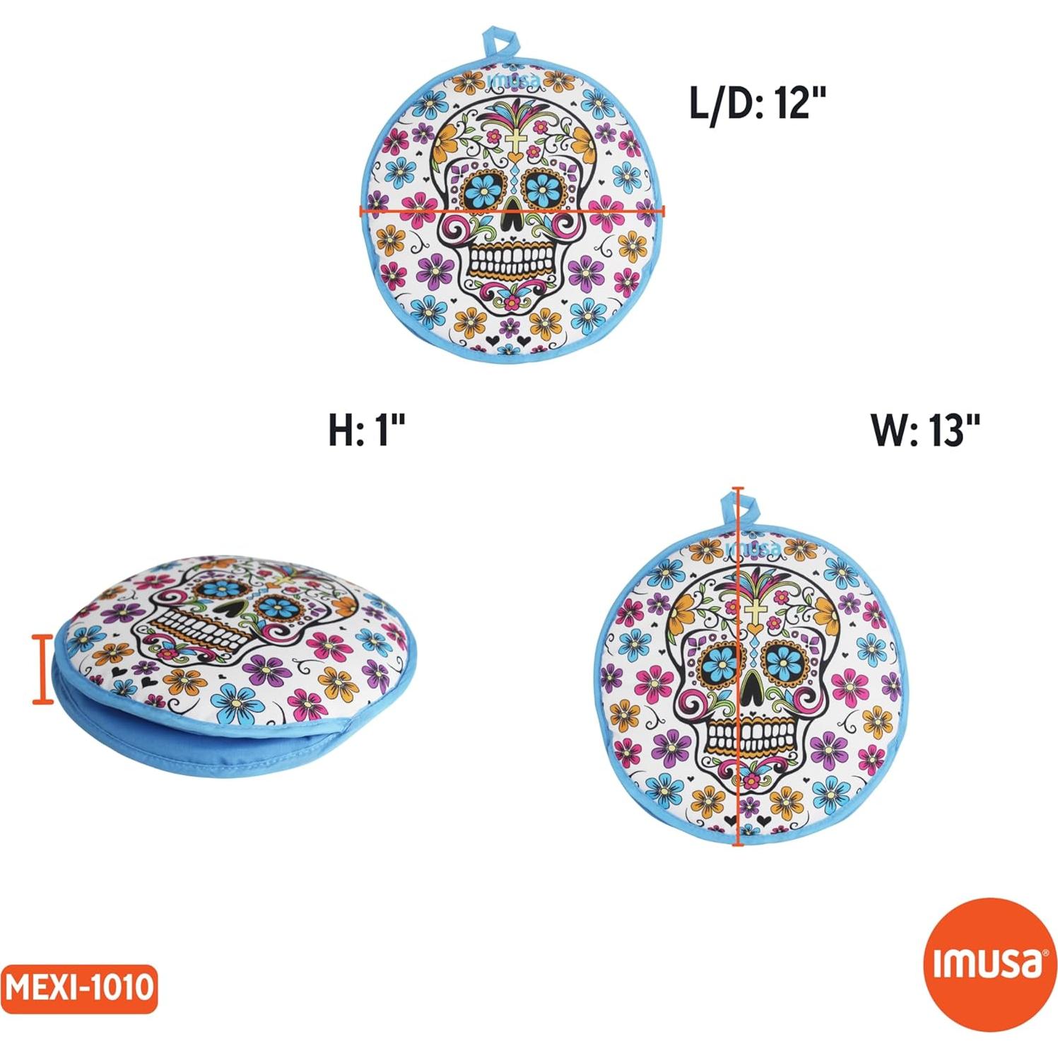 Calentador de Tortillas IMUSA 30.5 cm Diseño Calavera