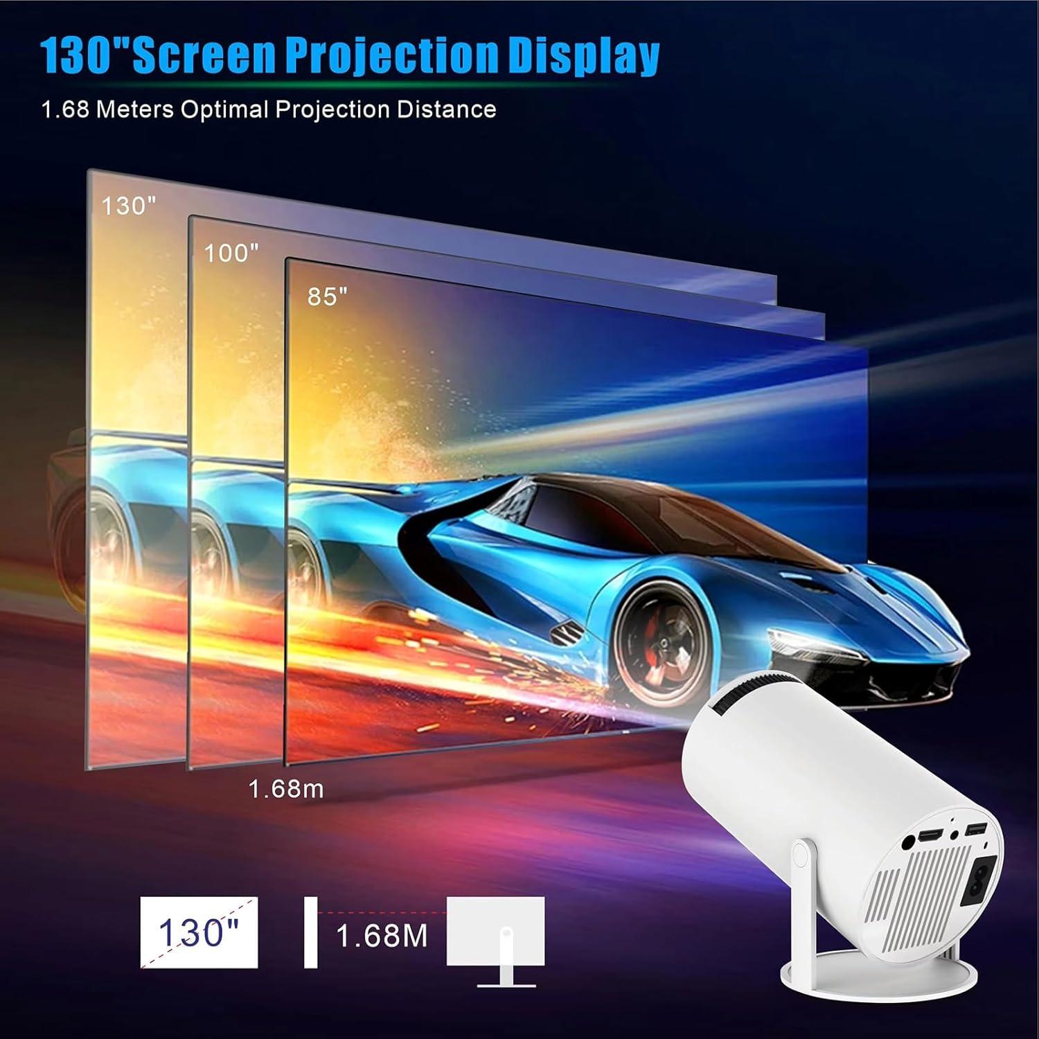 Proyector Mini TEYUN HY300 Pro 4K WiFi Bluetooth 5.0
