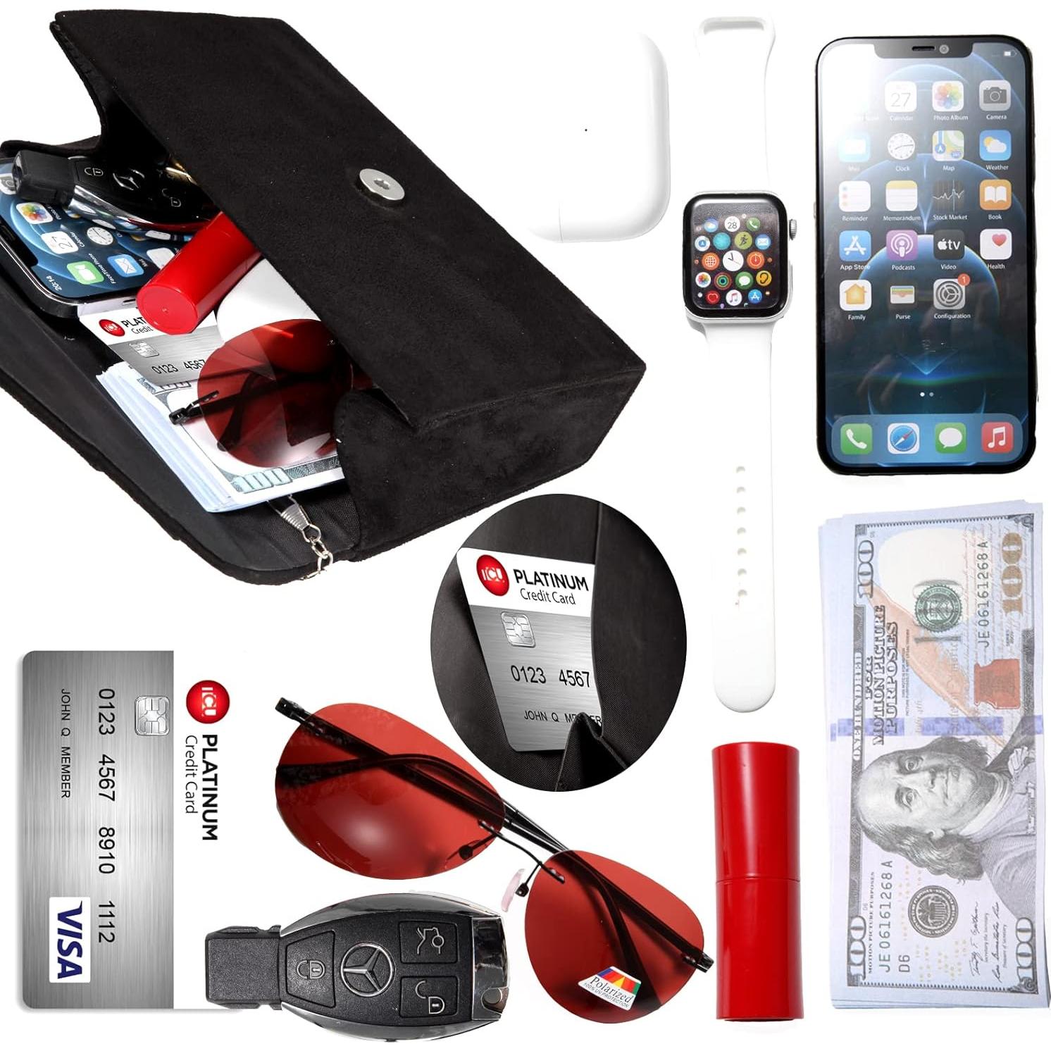 Bolso de Noche BBjinronjy para Mujeres - Terciopelo Plisado