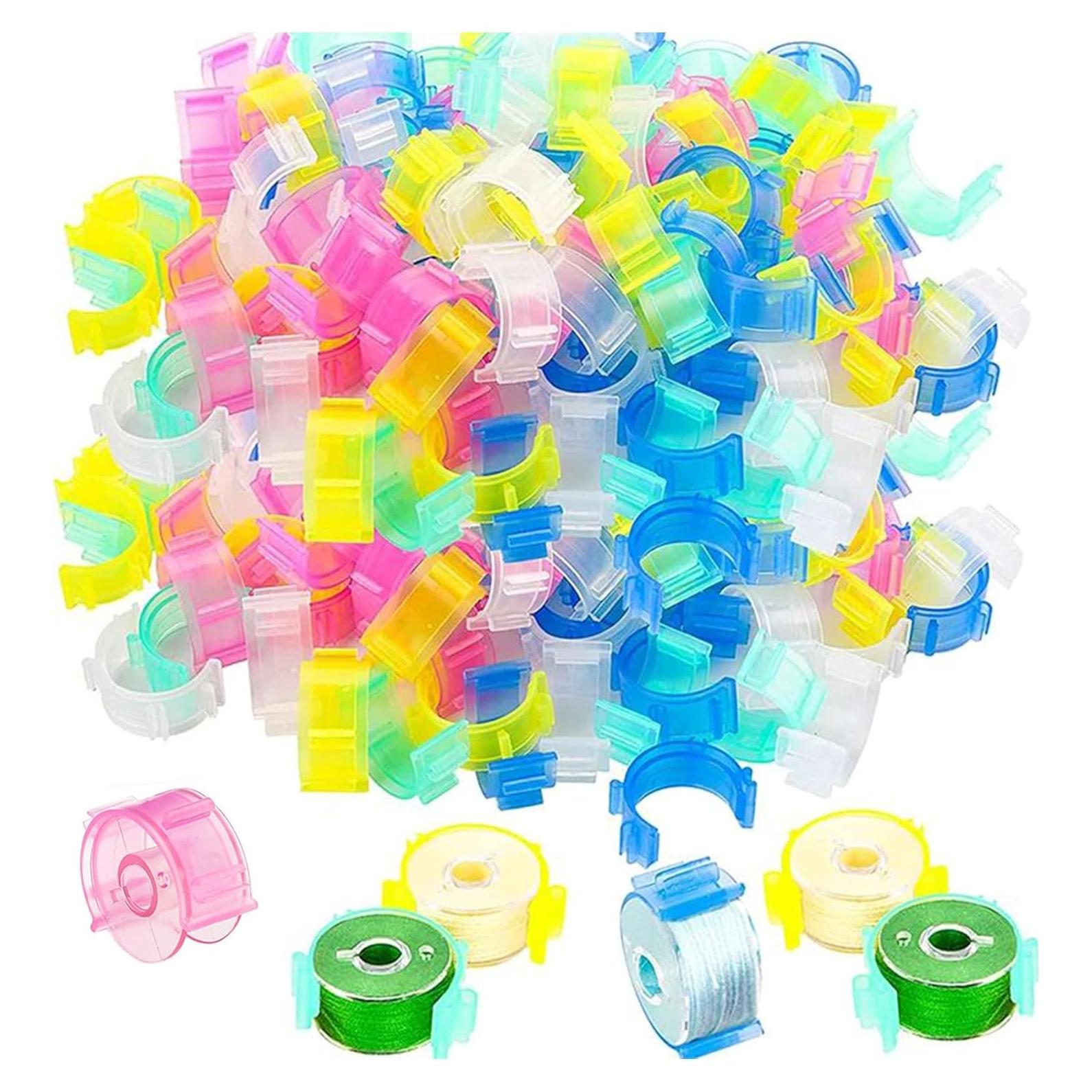 50 Clips para Bobinas de Costura LXLVOUEG - Organizador de Hilo