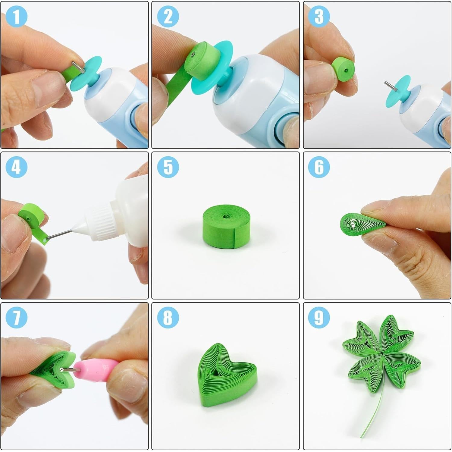 Herramienta Eléctrica de Quilling YURROAD 2 en 1 Azul