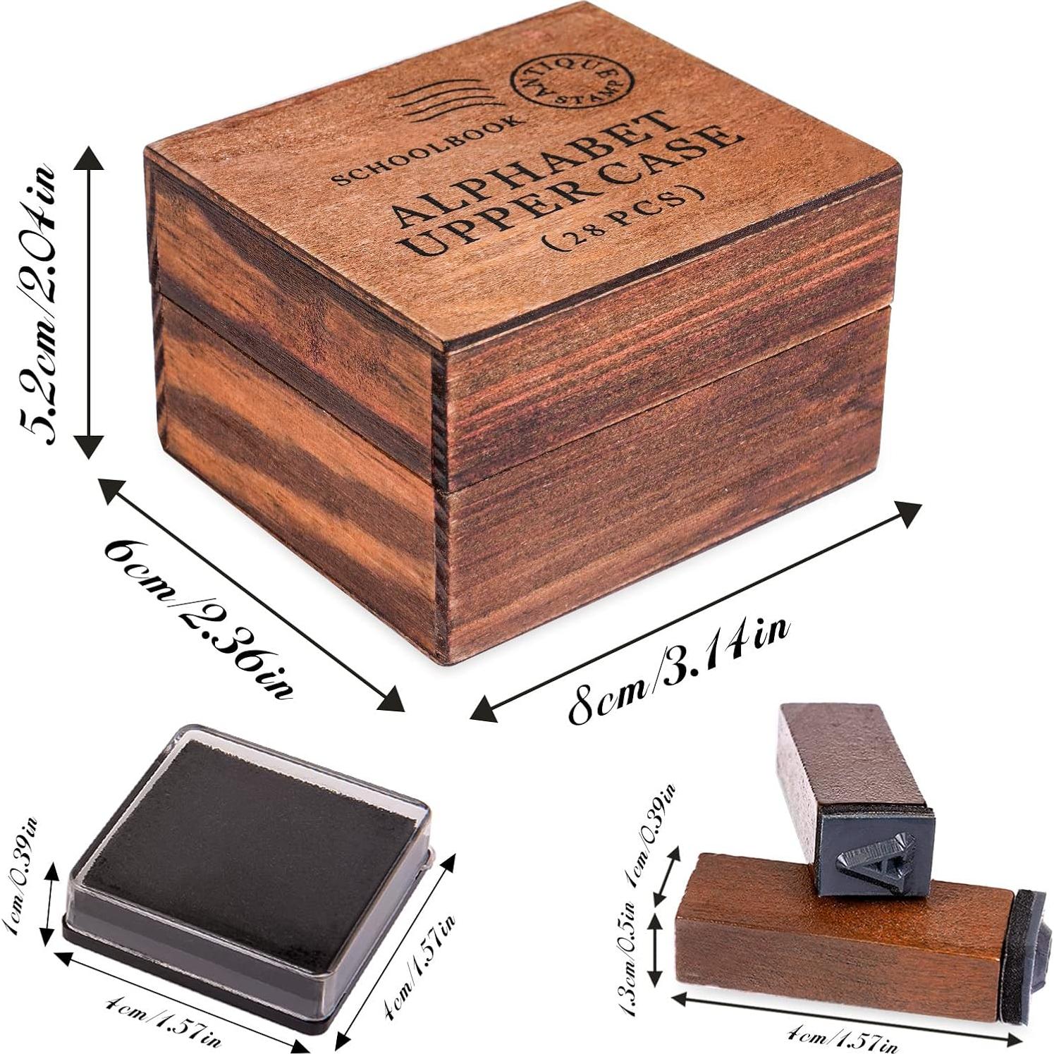 Juego de Sellos de Caucho Toptime 56pcs Alfabeto y Números