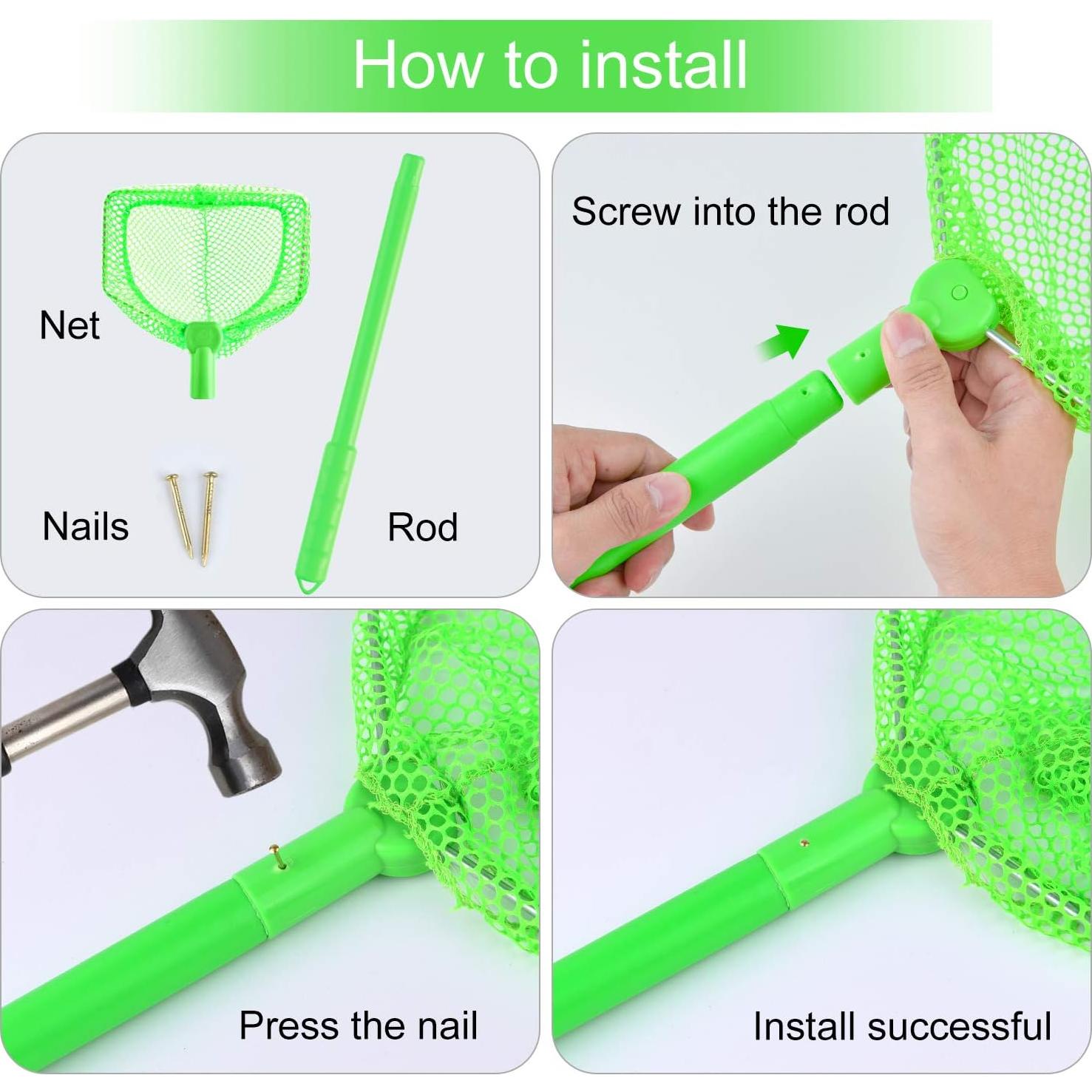 Red de Pesca Coopay 4 Piezas para Niños - Captura Insectos