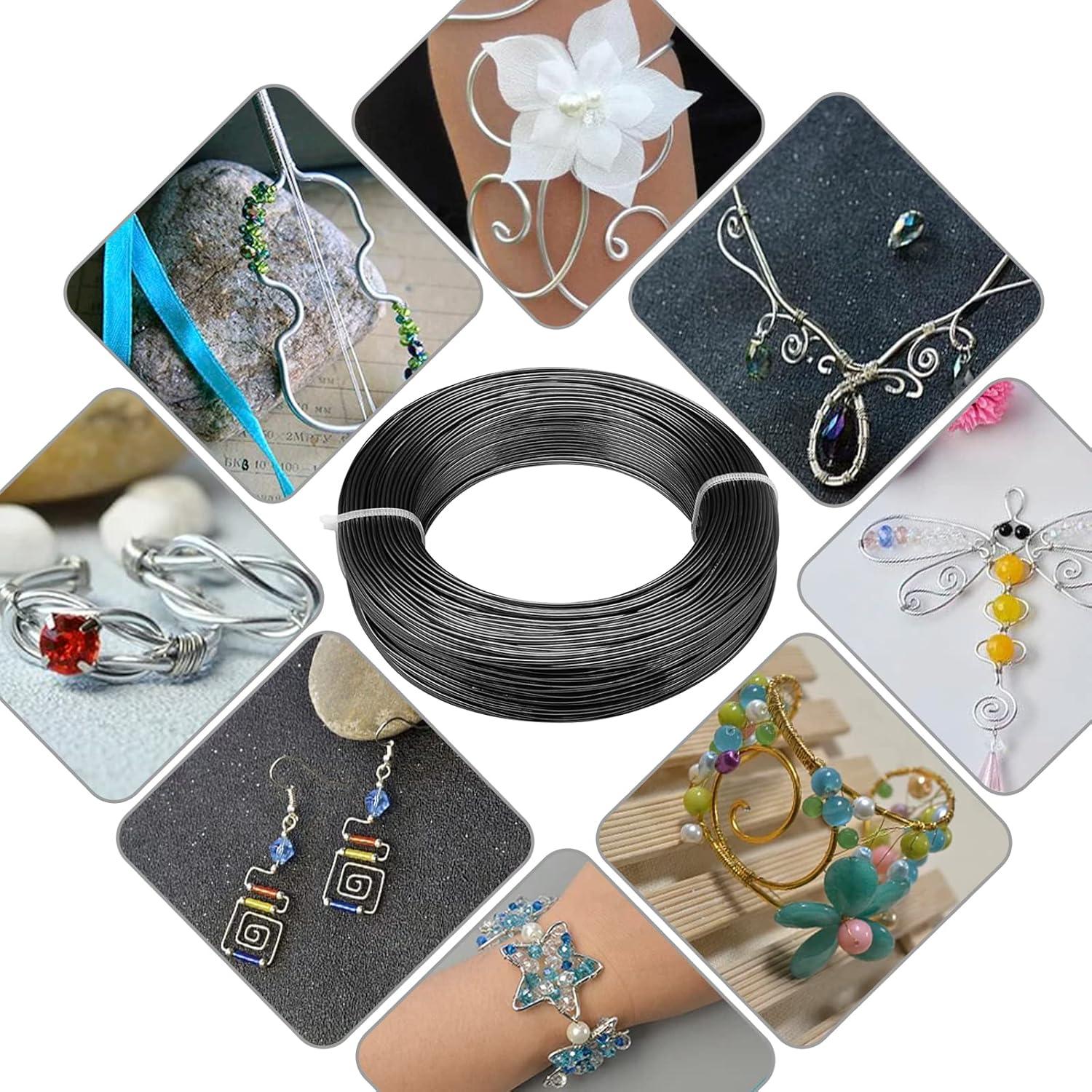 Alambre de Aluminio 2mm Negro YuxingK 30 Metros para Manualidades