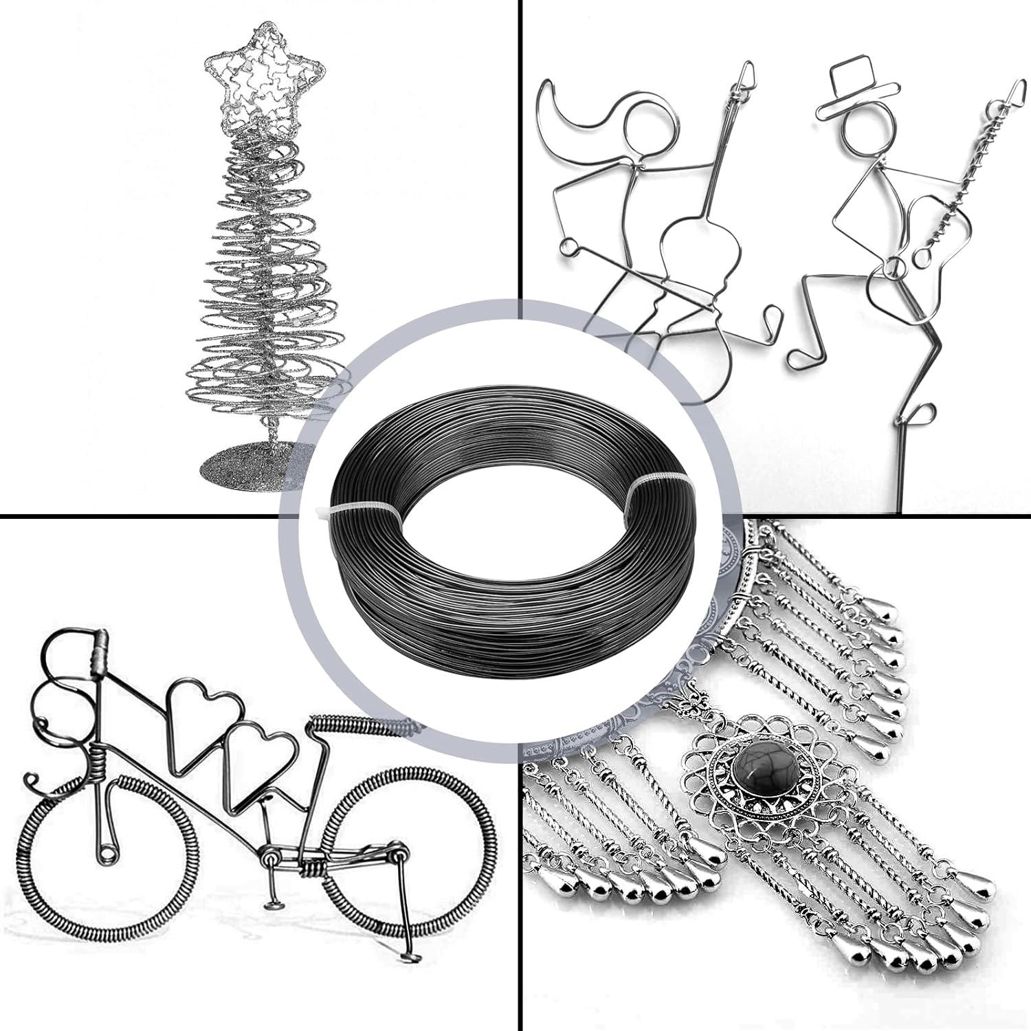 Alambre de Aluminio 2mm Negro YuxingK 30 Metros para Manualidades