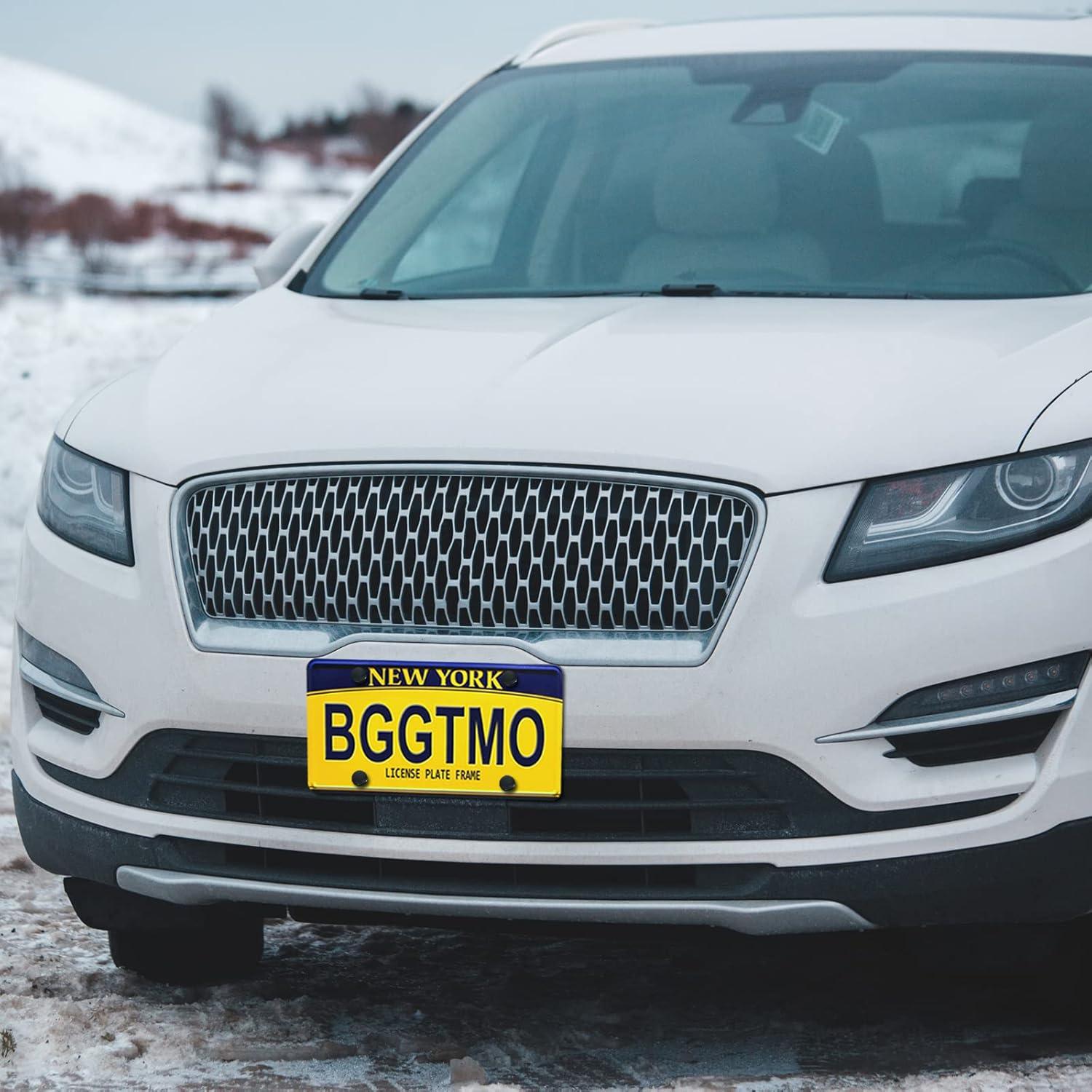 Soporte de Placa de Licencia BGGTMO Negro 4 Agujeros