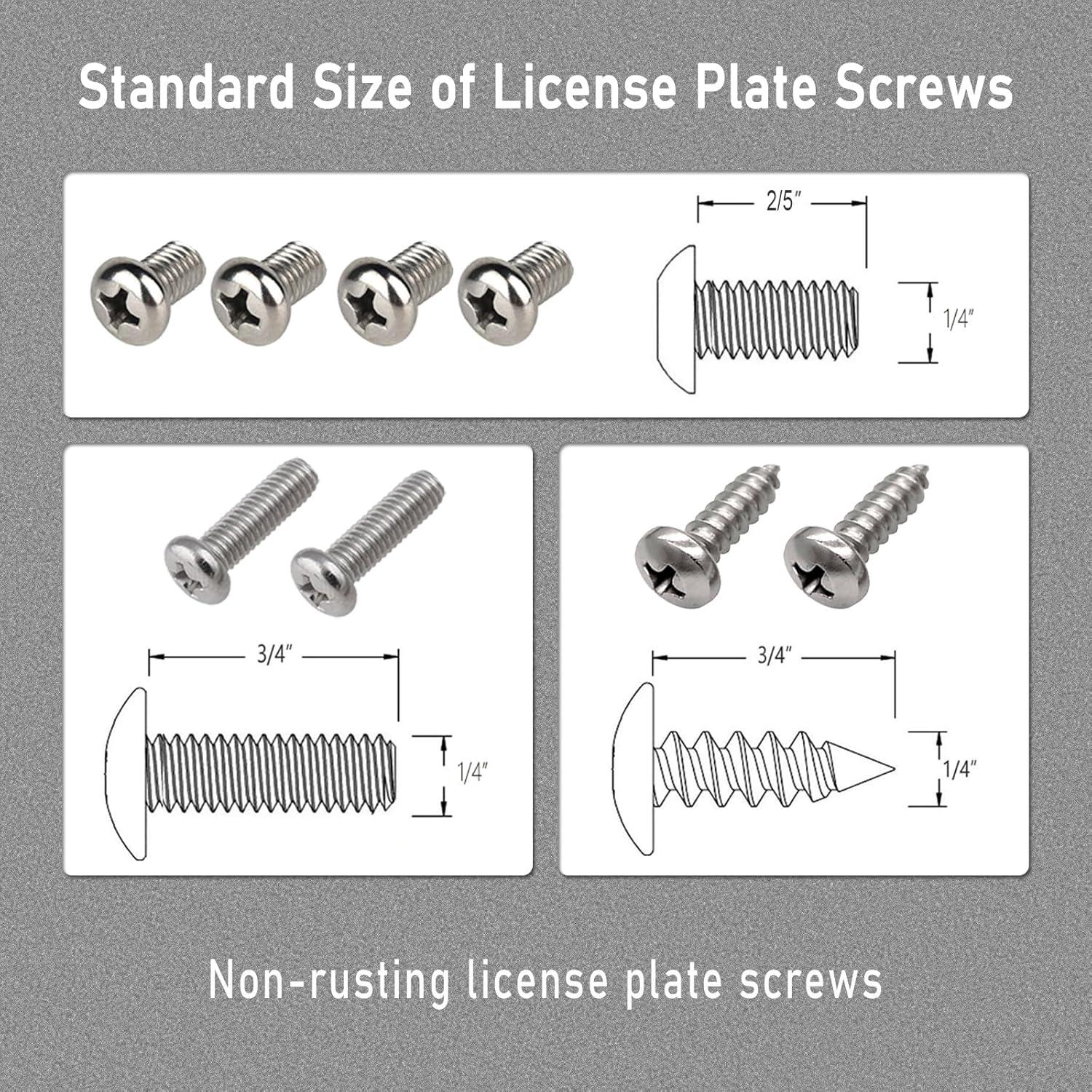 Soporte de Placa de Licencia BGGTMO Negro 4 Agujeros