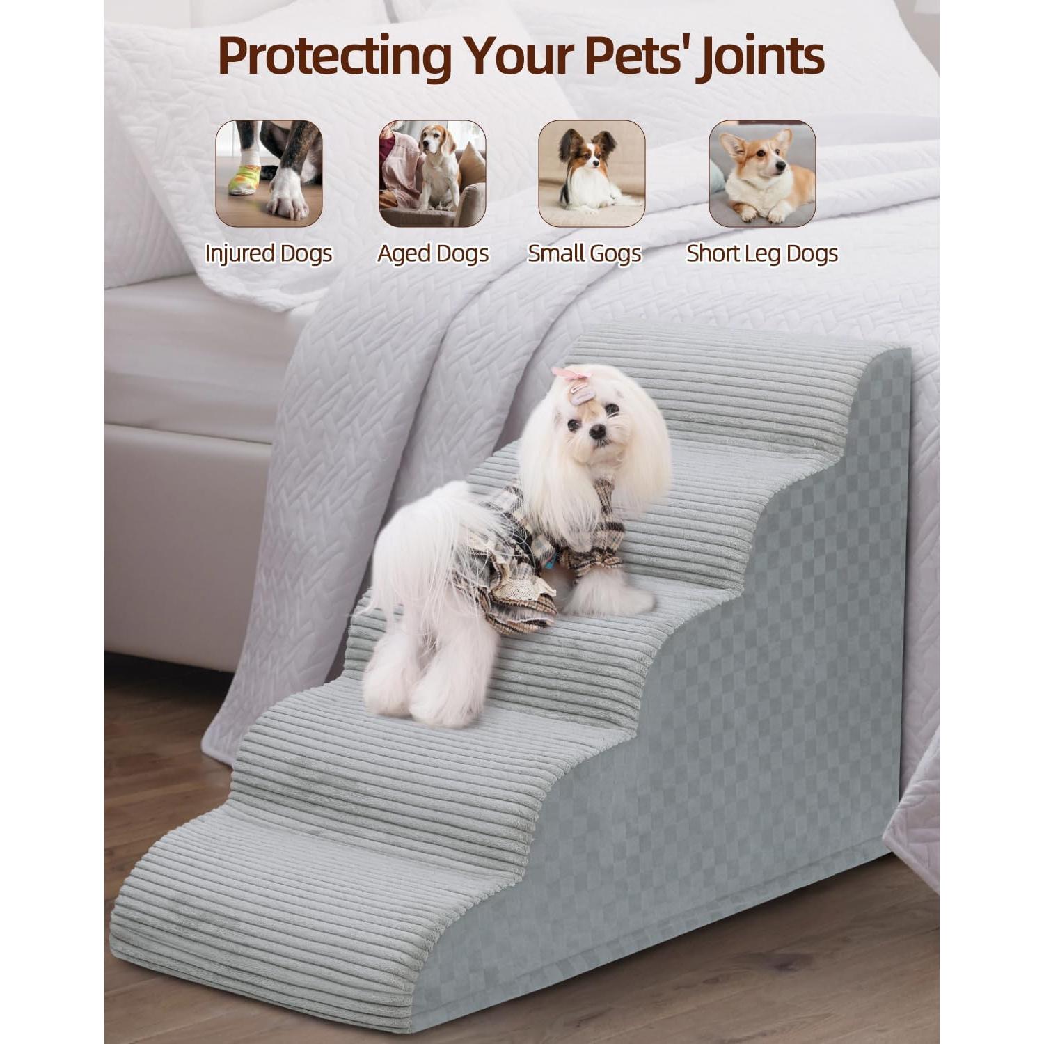 Escaleras para Perros Vfrog 3 Pasos Antideslizantes 56.4x40cm