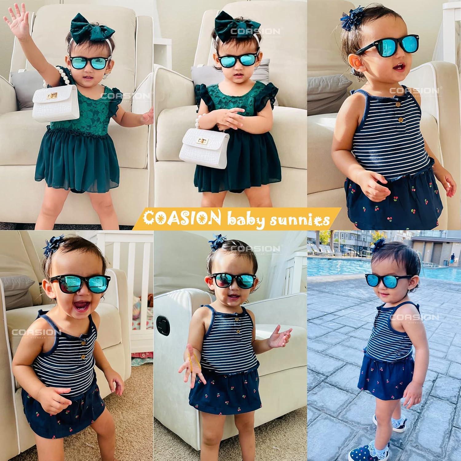 Gafas de sol polarizadas COASION para bebés 0-24 meses CA9018