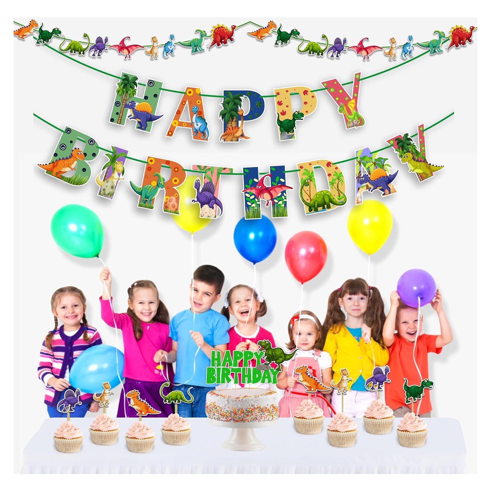 Decoraciones para Fiesta de Cumpleaños Dinosaurio Seyal® - 26 Piezas