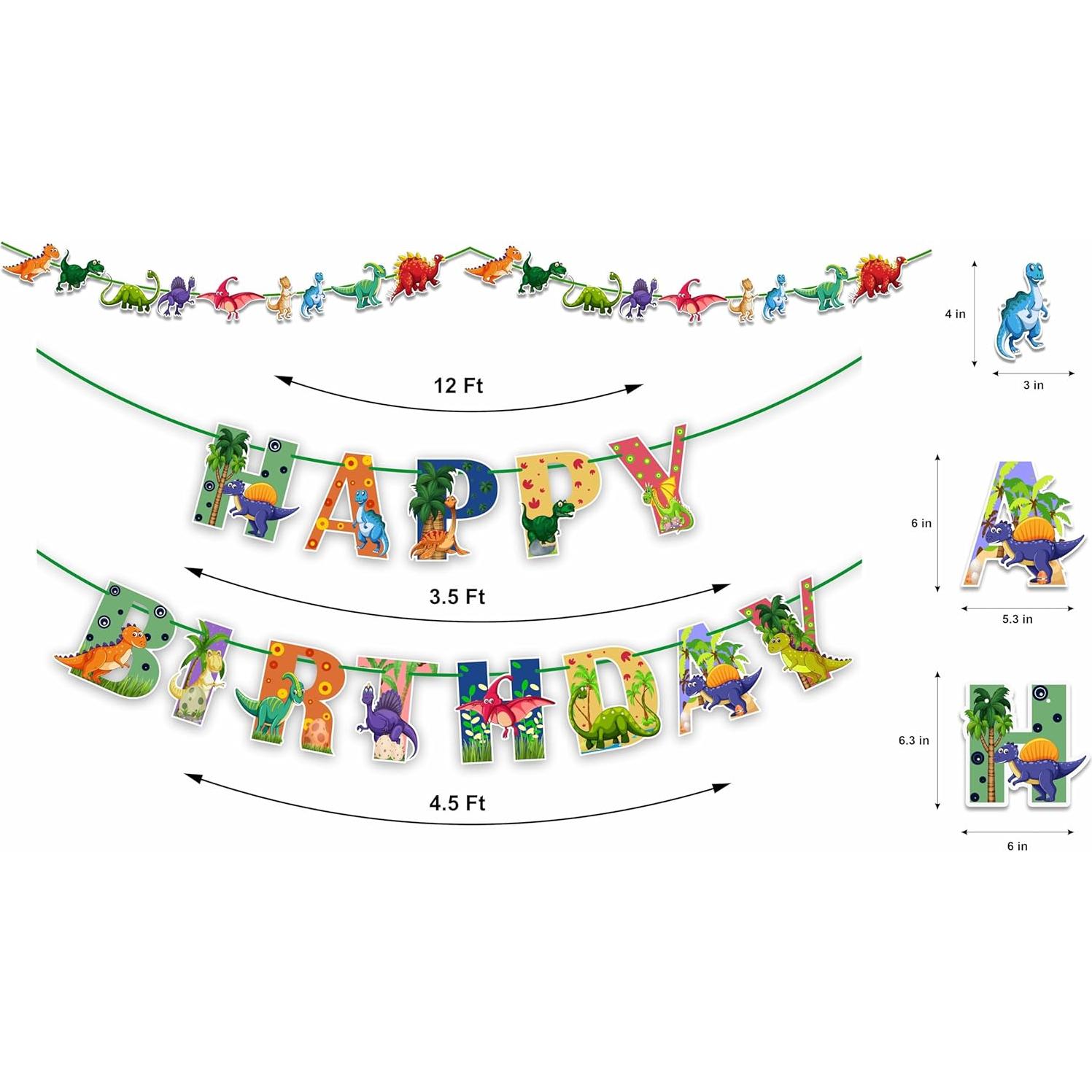 Decoraciones para Fiesta de Cumpleaños Dinosaurio Seyal® - 26 Piezas