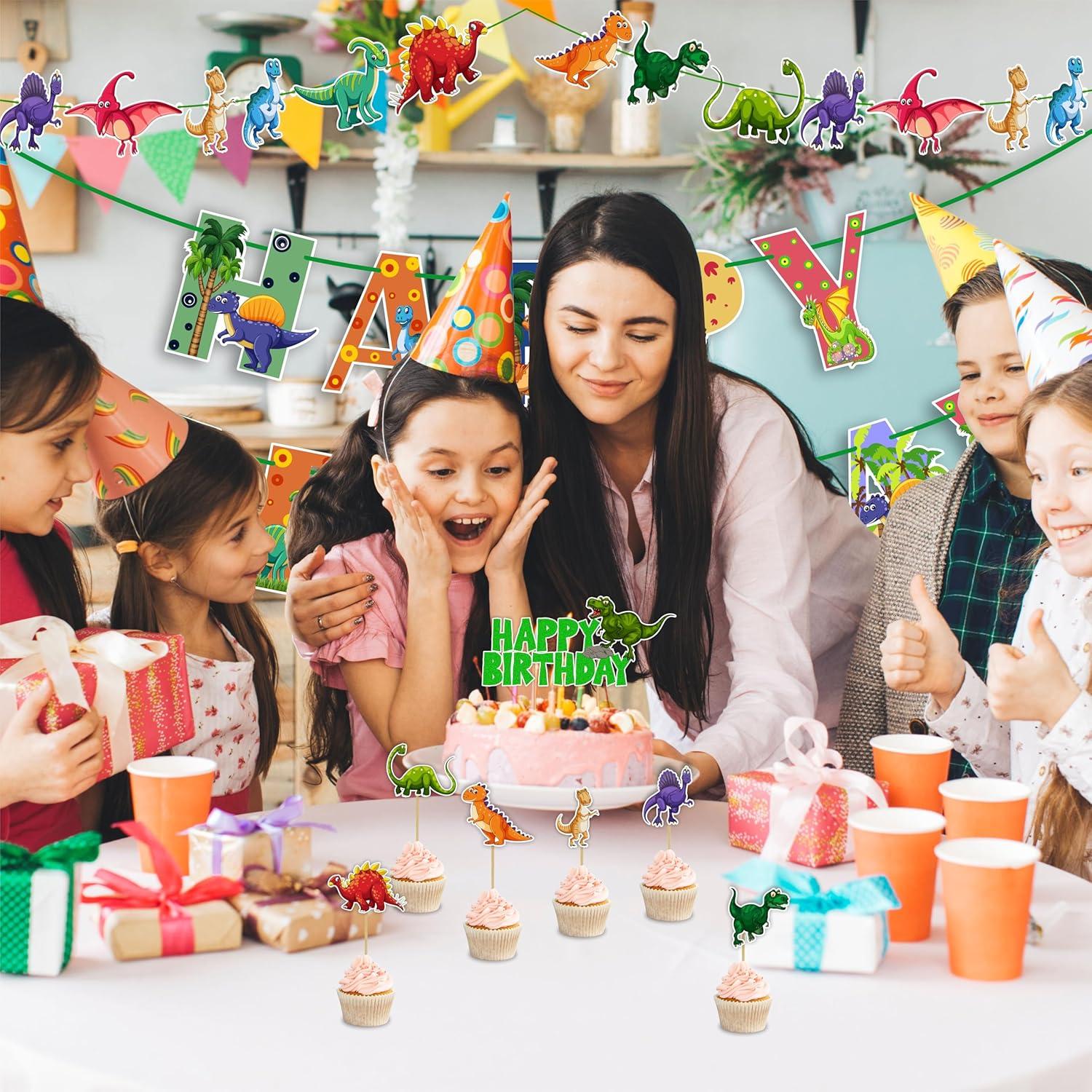 Decoraciones para Fiesta de Cumpleaños Dinosaurio Seyal® - 26 Piezas