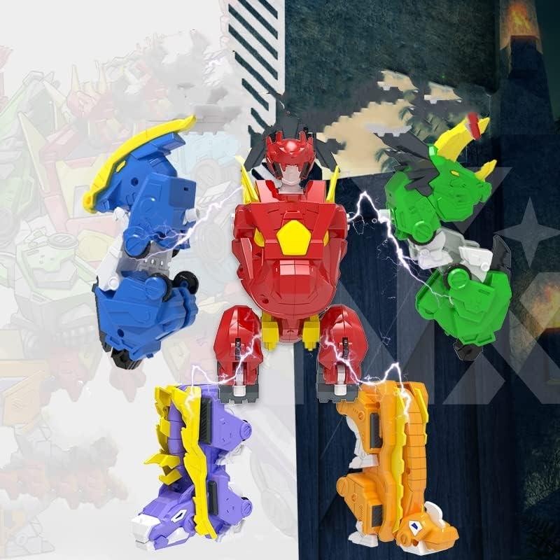 Juego de Juguetes de Dinosaurios Robot 5 en 1 STOULKD