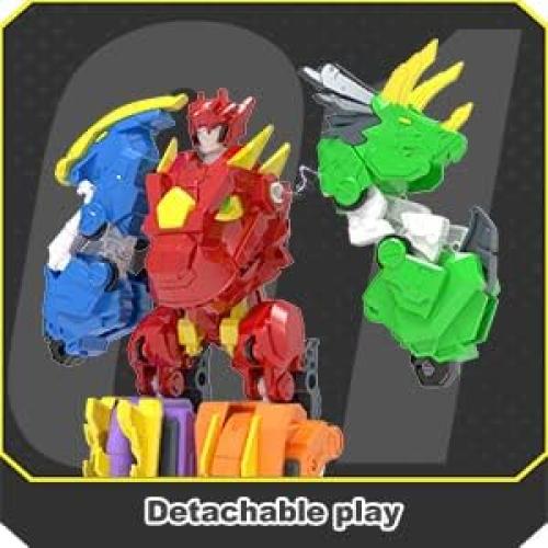 Juego de Juguetes de Dinosaurios Robot 5 en 1 STOULKD