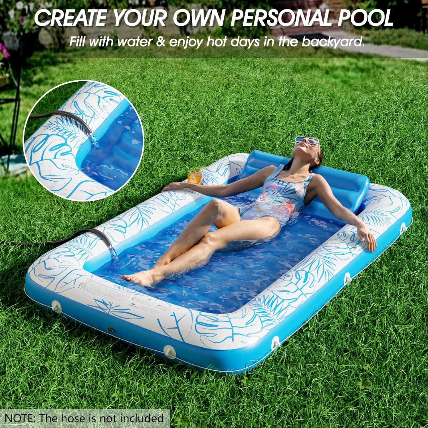 Flotador Inflable para Bronceado Jasonwell 180x122 cm Azul