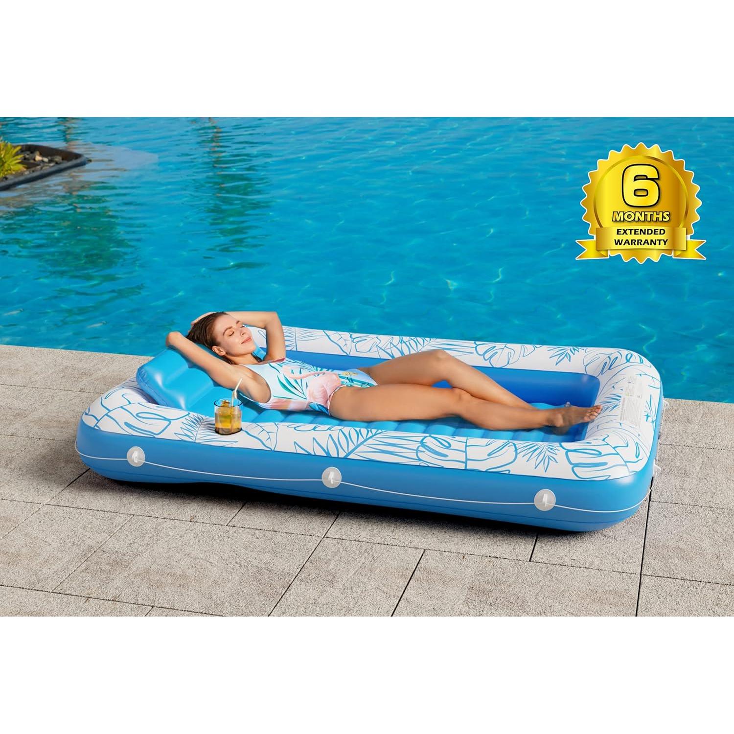 Flotador Inflable para Bronceado Jasonwell 180x122 cm Azul