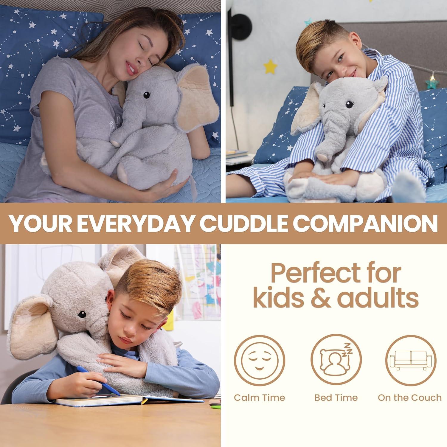 Elefante de peluche Hathi Huggle Healers 2.04 kg 101.6 cm