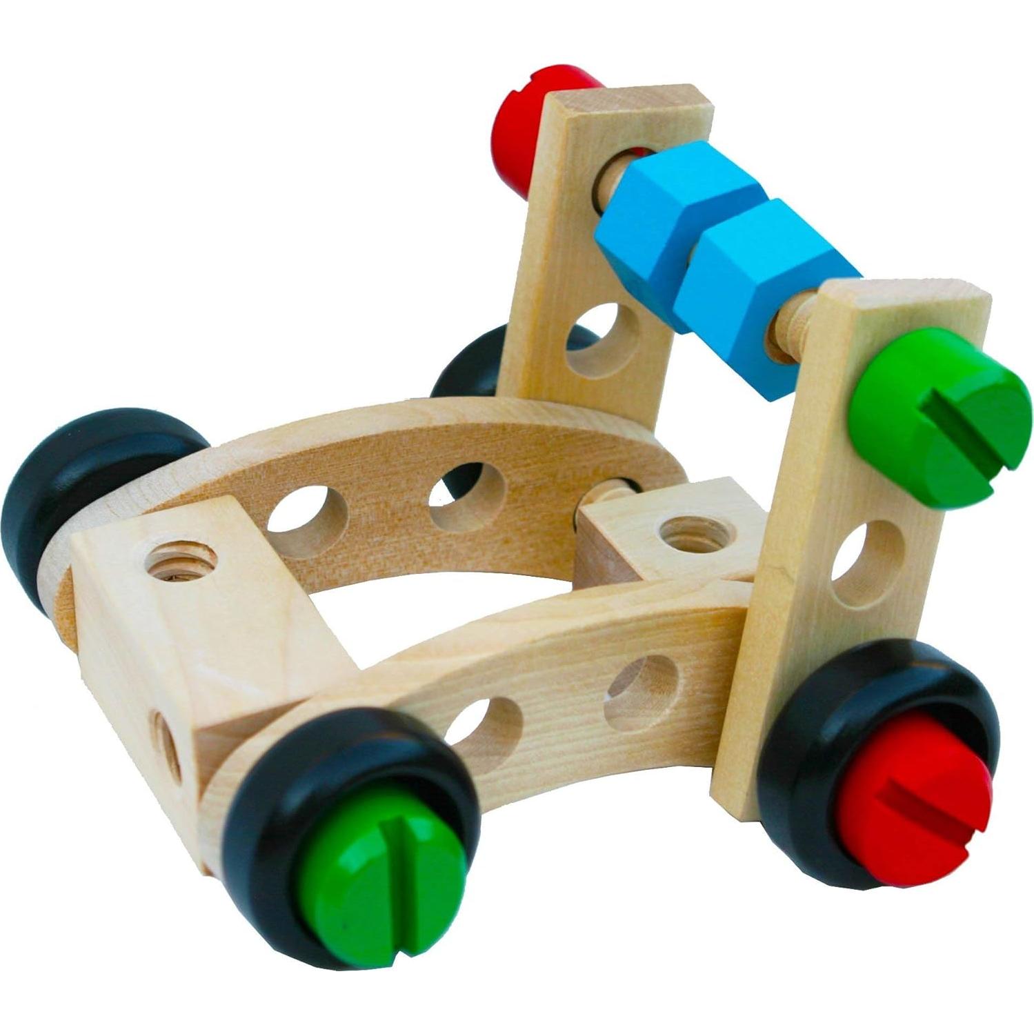 Juego de Construcción de Madera TOWO 31 Piezas para Niños 4 Años