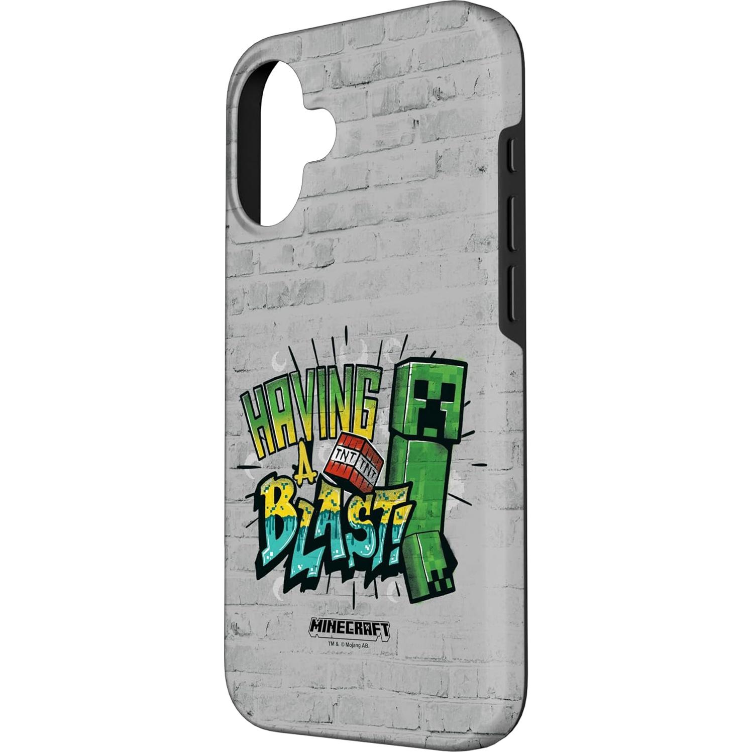 Funda Protectora iPhone 16 Minecraft Creeper Degradado