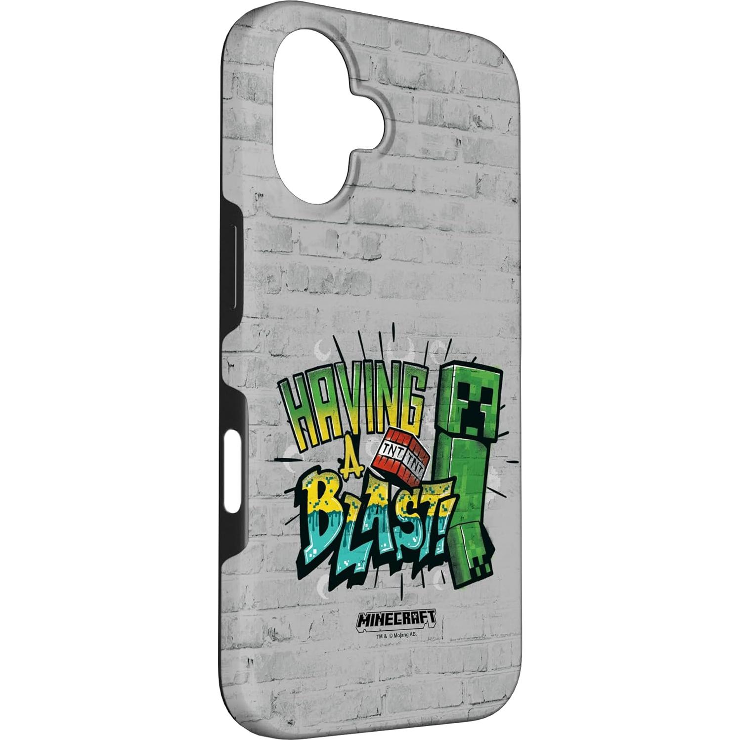 Funda Protectora iPhone 16 Minecraft Creeper Degradado