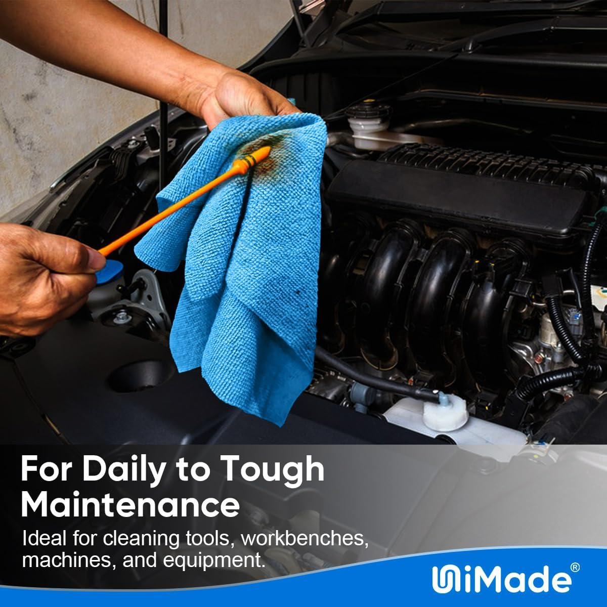 Trapo de Limpieza Reutilizable UNIMADE 200 Piezas Microfibra Azul 29.2cm