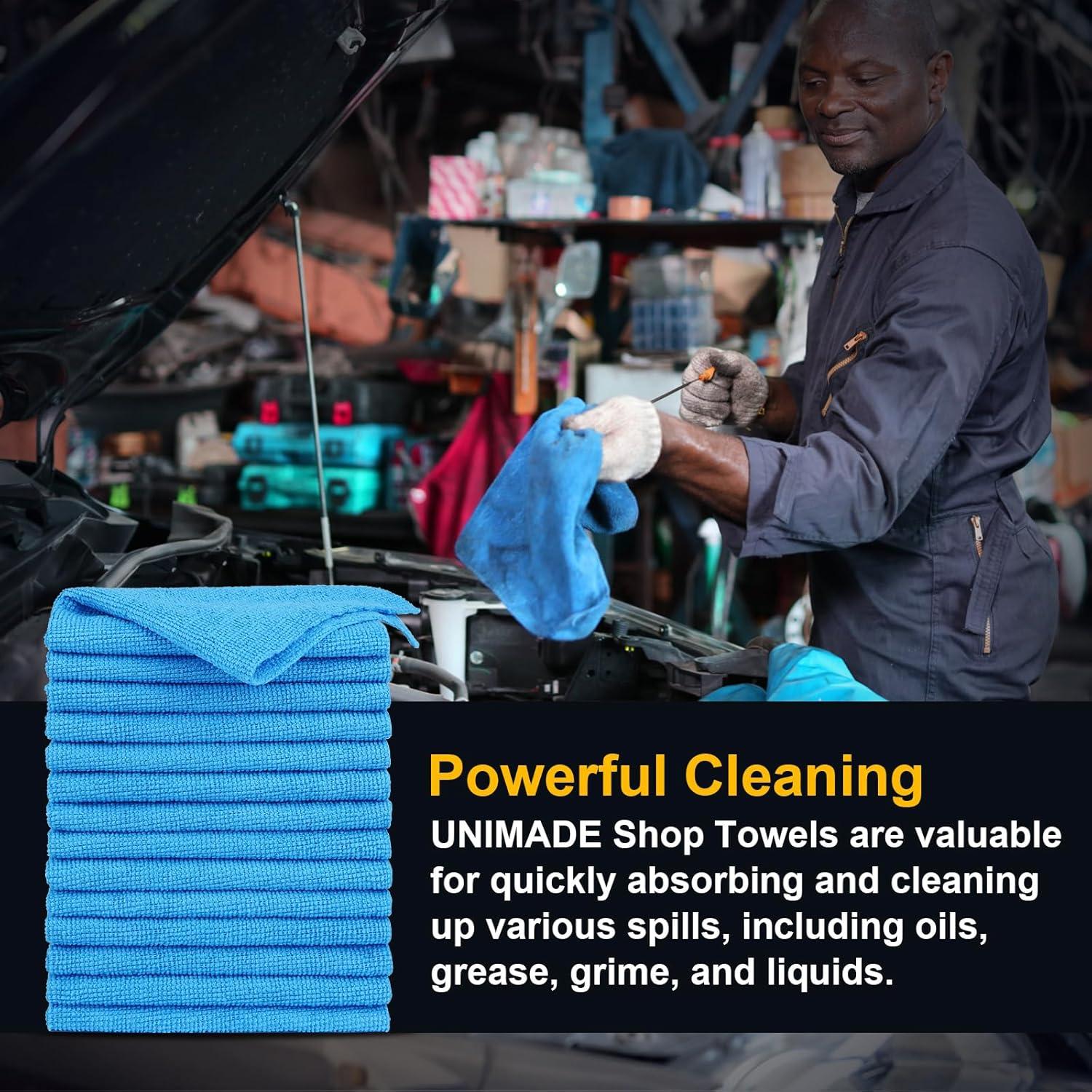 Trapos de Taller UNIMADE 150 Microfibra 29.2x29.2cm Azul