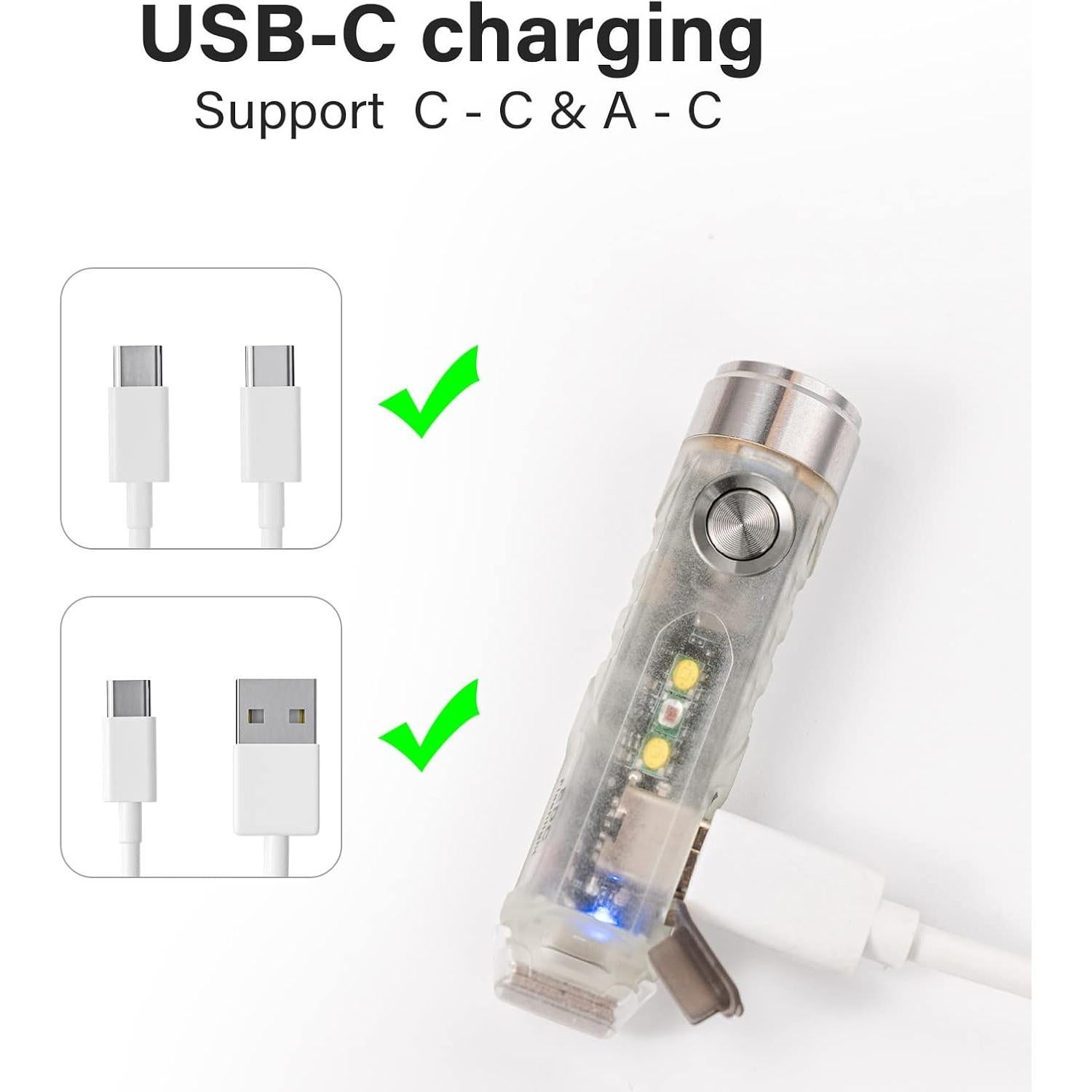 Linterna de Llavero RovyVon A5 G4 650 Lúmenes Recargable