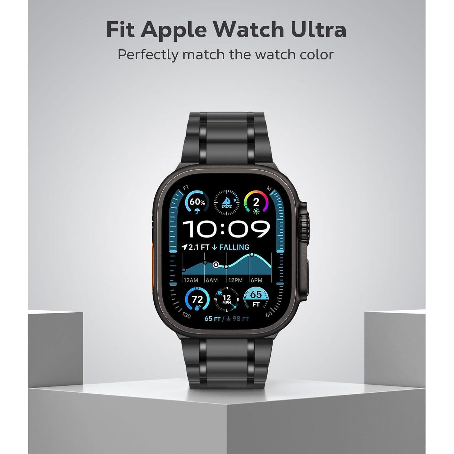 Banda de Titanio MoKo para Apple Watch 49mm 46mm 45mm 44mm 42mm