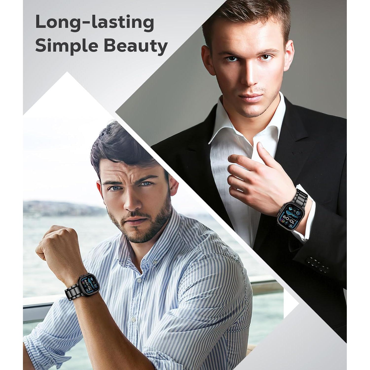 Banda de Titanio MoKo para Apple Watch 49mm 46mm 45mm 44mm 42mm