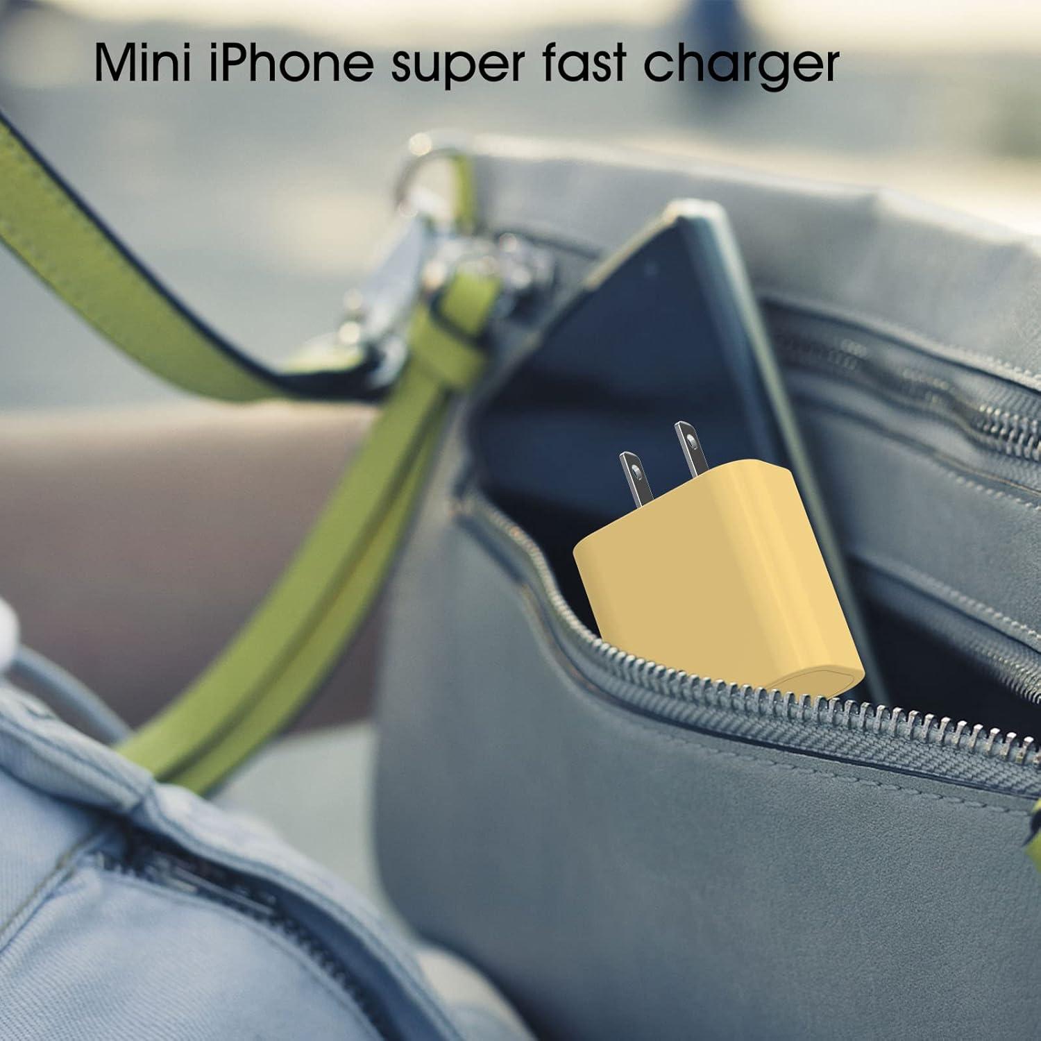 Cargador Rápido USB C 20W iGENJUN 4 Pack Adaptador Pared