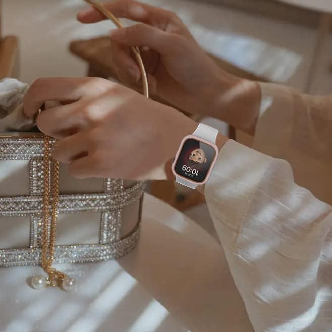 Funda Bumper Haojavo con Protector Vidrio Templado para Apple Watch 41mm