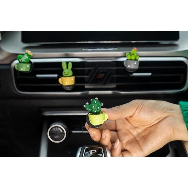 Paquete de 4 Ambientadores de Cactus LOVE para Auto