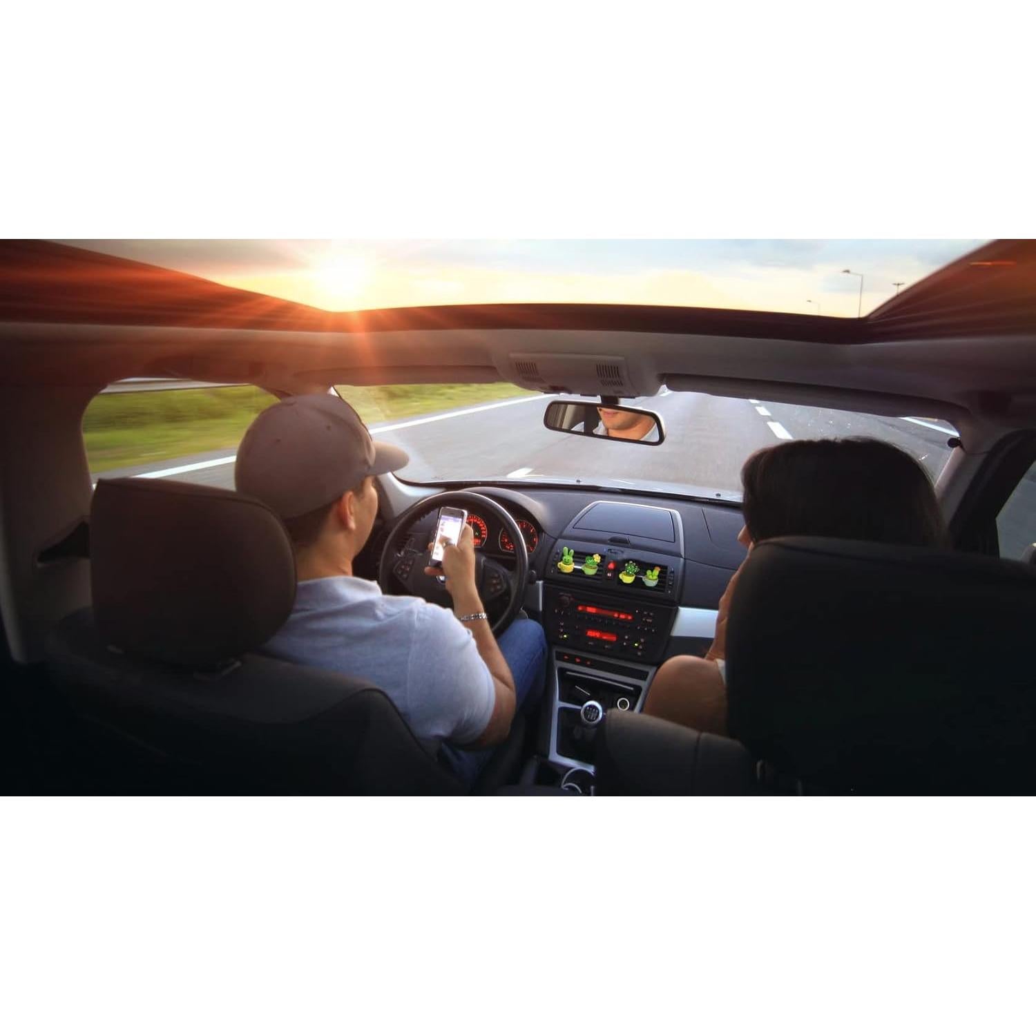 Paquete de 4 Ambientadores de Cactus LOVE para Auto