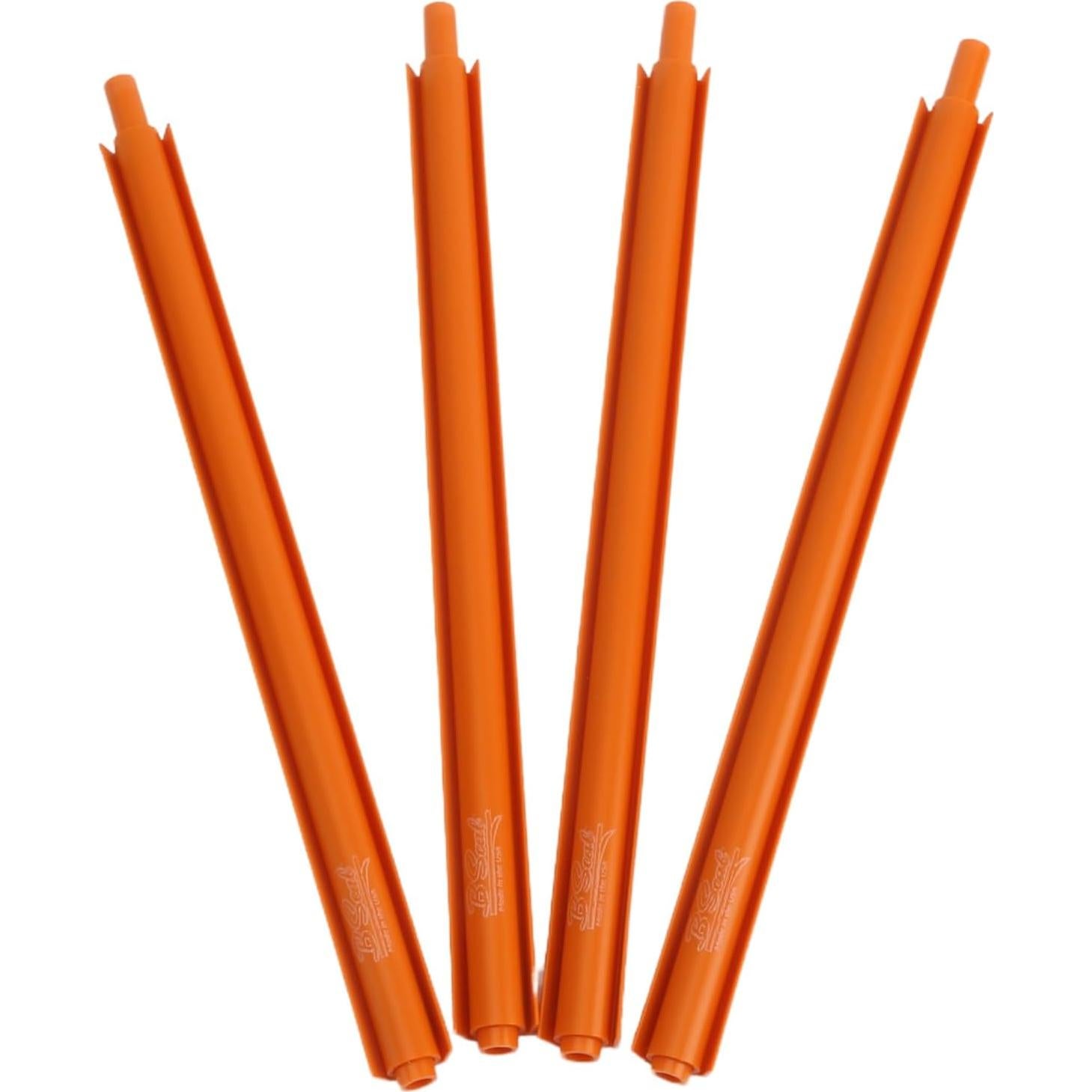 Clip para bolsas B'Seal - Paquete de 4, 30.5 cm, Calabaza profunda