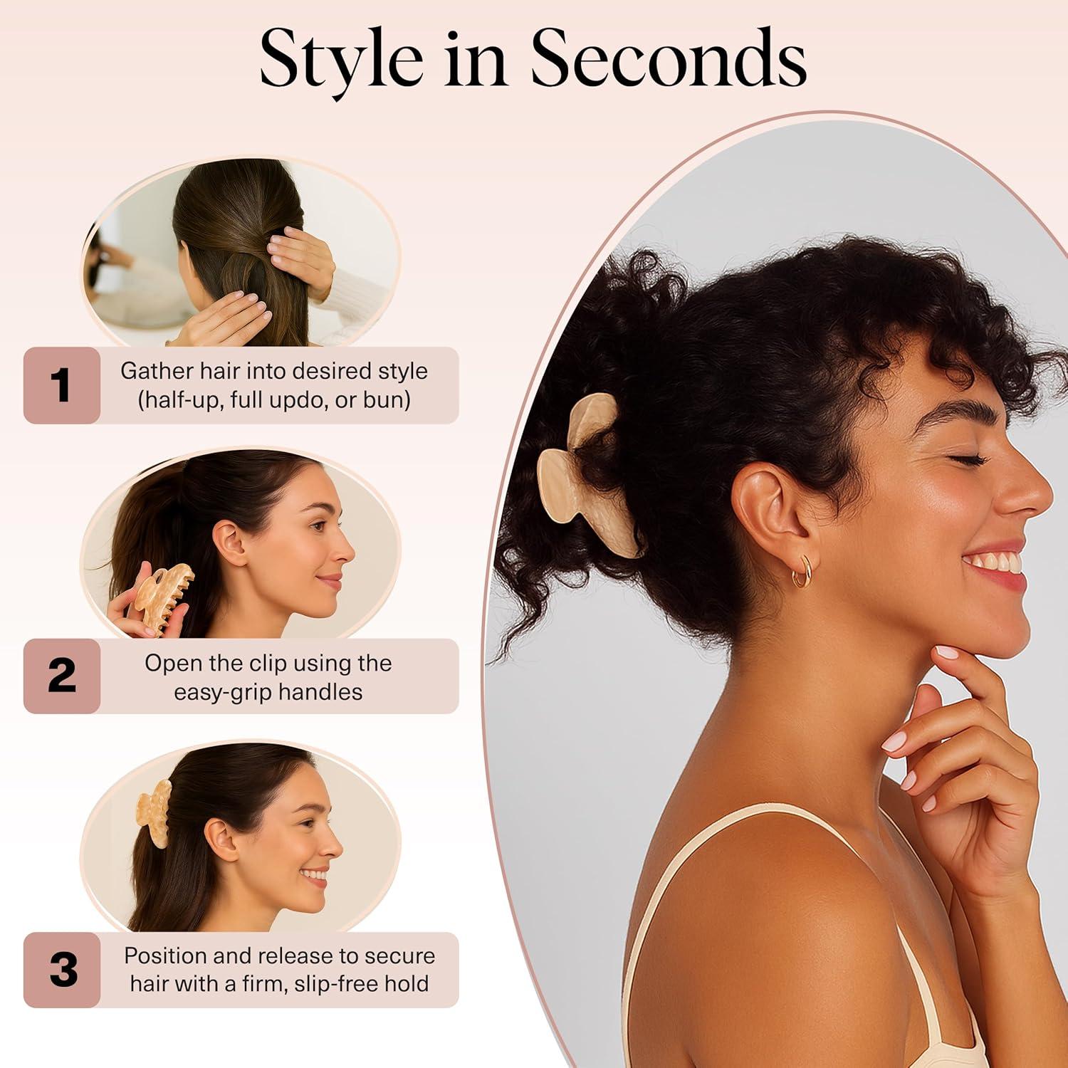 Clip de Garra Grande Kitsch de Plástico Reciclado - Rubia