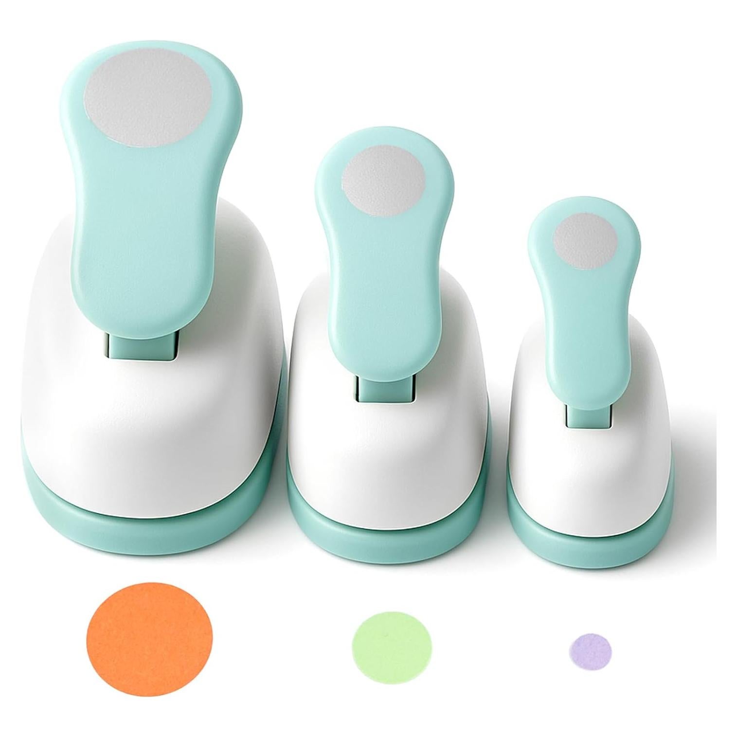 Juego de 3 Perforadoras Circulares LOVEINUSA - 1, 1.6 y 0.8 cm