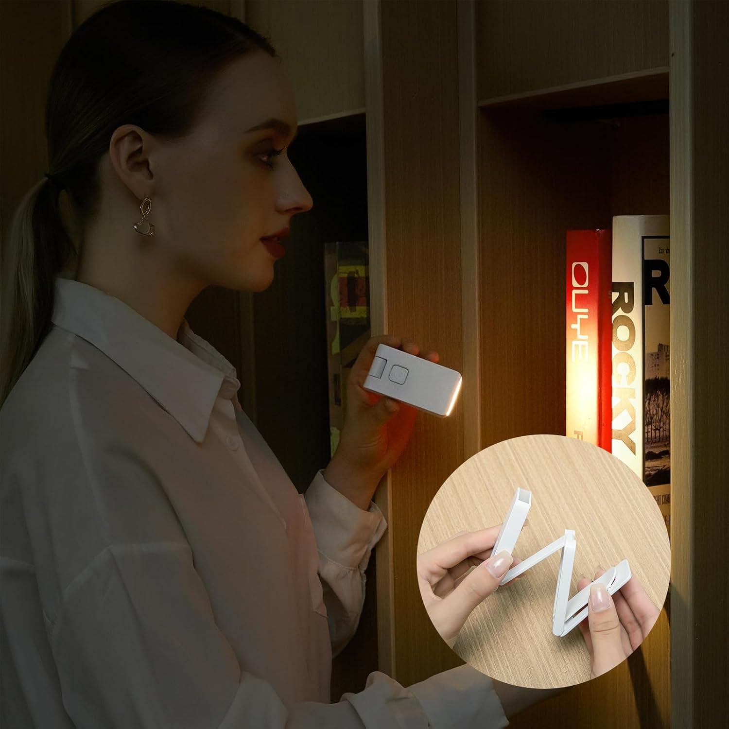 Lámpara de lectura recargable ZKLiLi con clip LED 3 colores