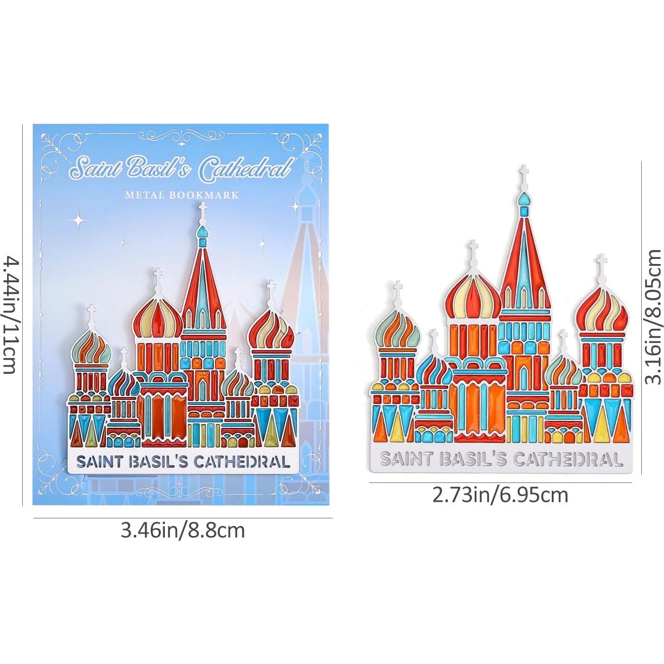 Marcadores de Metal VYRANA Catedral de San Basilio 4 Piezas