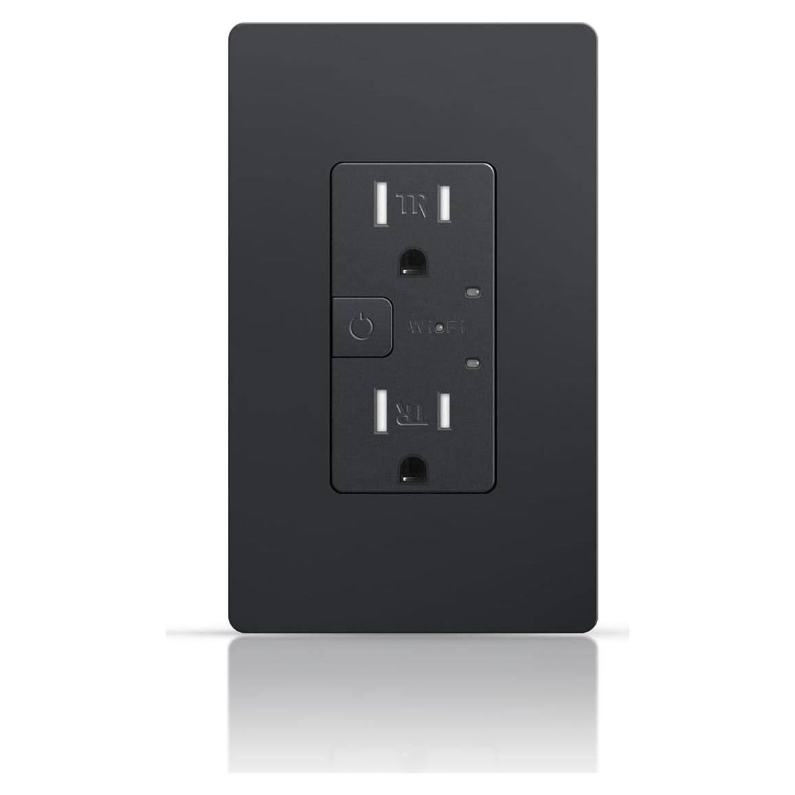 Enchufe Eléctrico Inteligente TOPELER Negro 15A Control Remoto