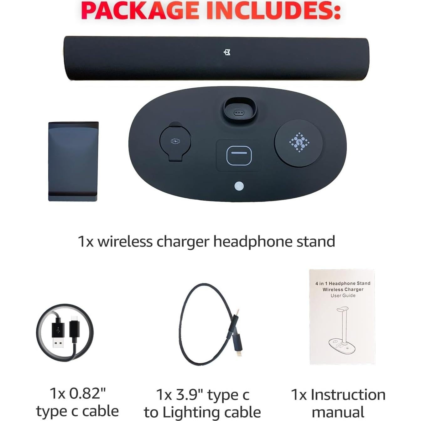 Cargador Inalámbrico 4 en 1 BeFox para iPhone y AirPods