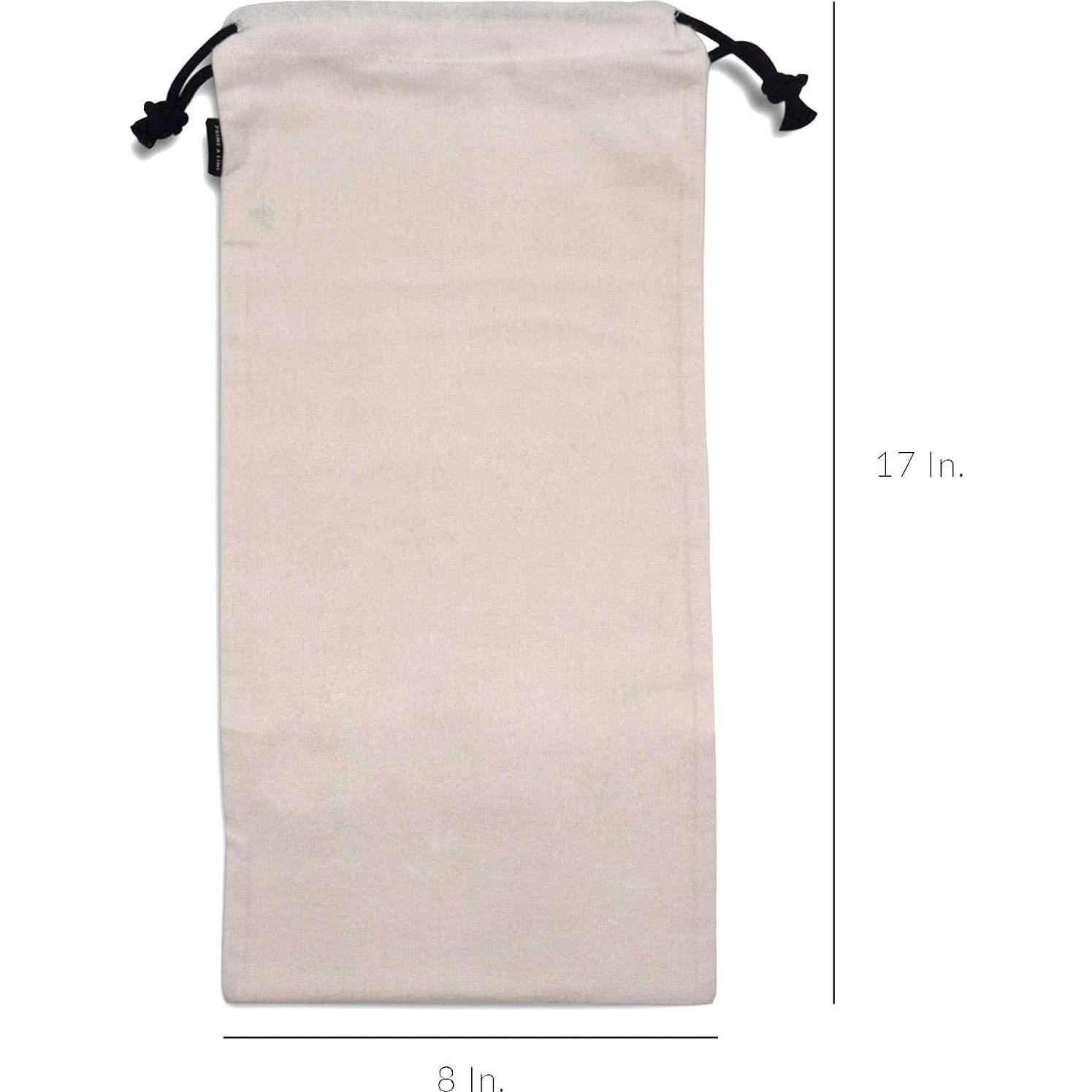 Bolsas de Tela ZENPAC para Zapatos Beige 20x43 cm (Paquete de 4)